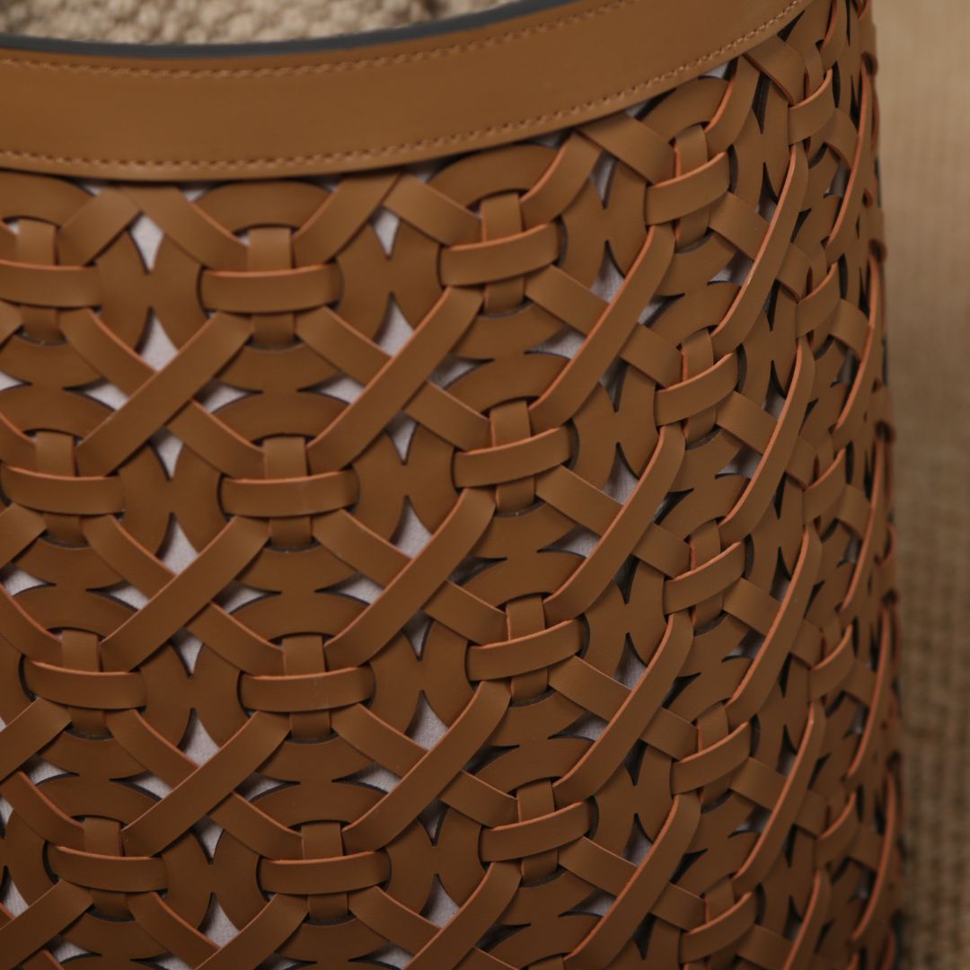 Pre-order 15 Days Delivery Weaven Storage Basket-L KK5005GL - Baskets - ebarza Furniture UAE | Shop Modern Furniture in Abu Dhabi & Dubai - مفروشات ايبازرا في الامارات | تسوق اثاث عصري وديكورات مميزة في دبي وابوظبي