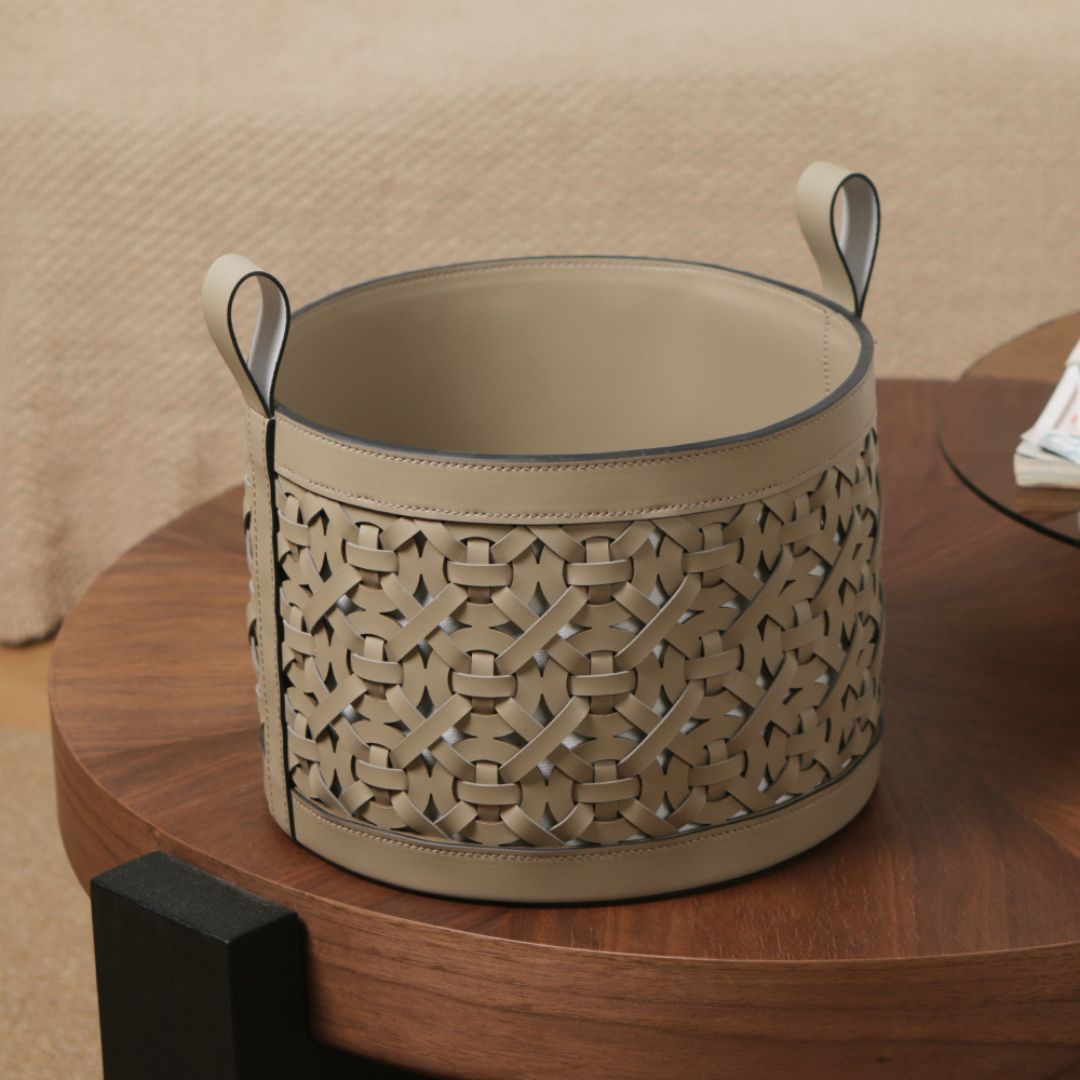 Pre-order 15 Days Delivery Weaven Storage Basket-S KK5005HS - Baskets - ebarza Furniture UAE | Shop Modern Furniture in Abu Dhabi & Dubai - مفروشات ايبازرا في الامارات | تسوق اثاث عصري وديكورات مميزة في دبي وابوظبي