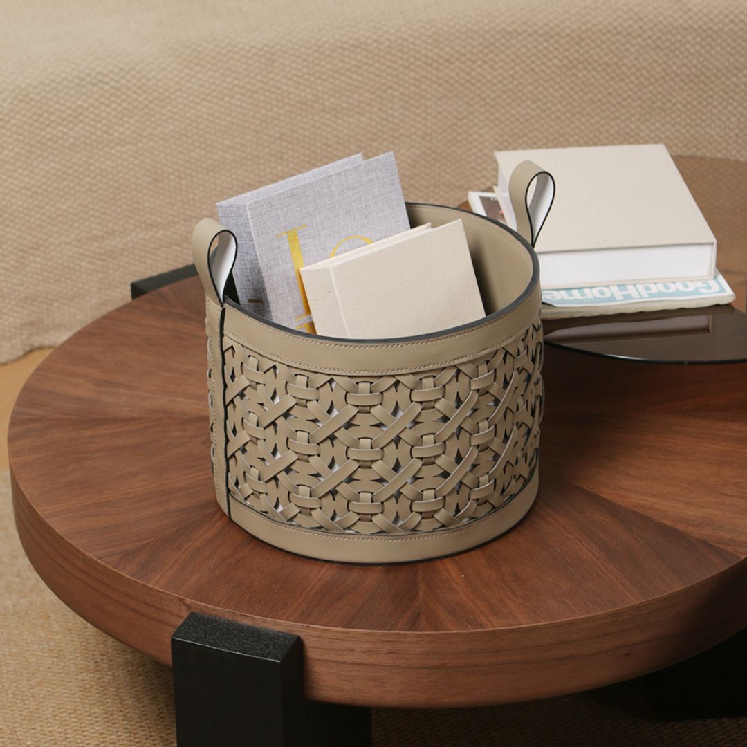 Pre-order 15 Days Delivery Weaven Storage Basket-S KK5005HS - Baskets - ebarza Furniture UAE | Shop Modern Furniture in Abu Dhabi & Dubai - مفروشات ايبازرا في الامارات | تسوق اثاث عصري وديكورات مميزة في دبي وابوظبي