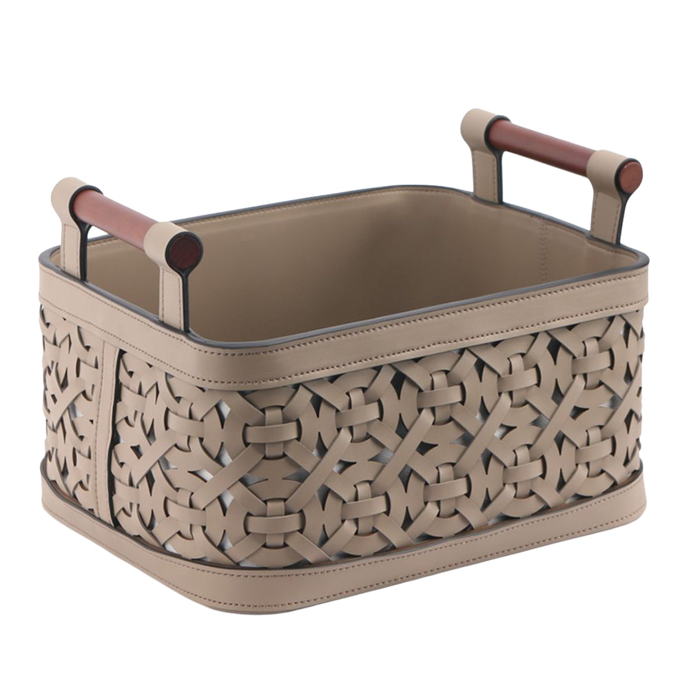 BEACON Weaven Storage Basket KK5004H made of woven material, shown with open top and sturdy handles for organization and storage.