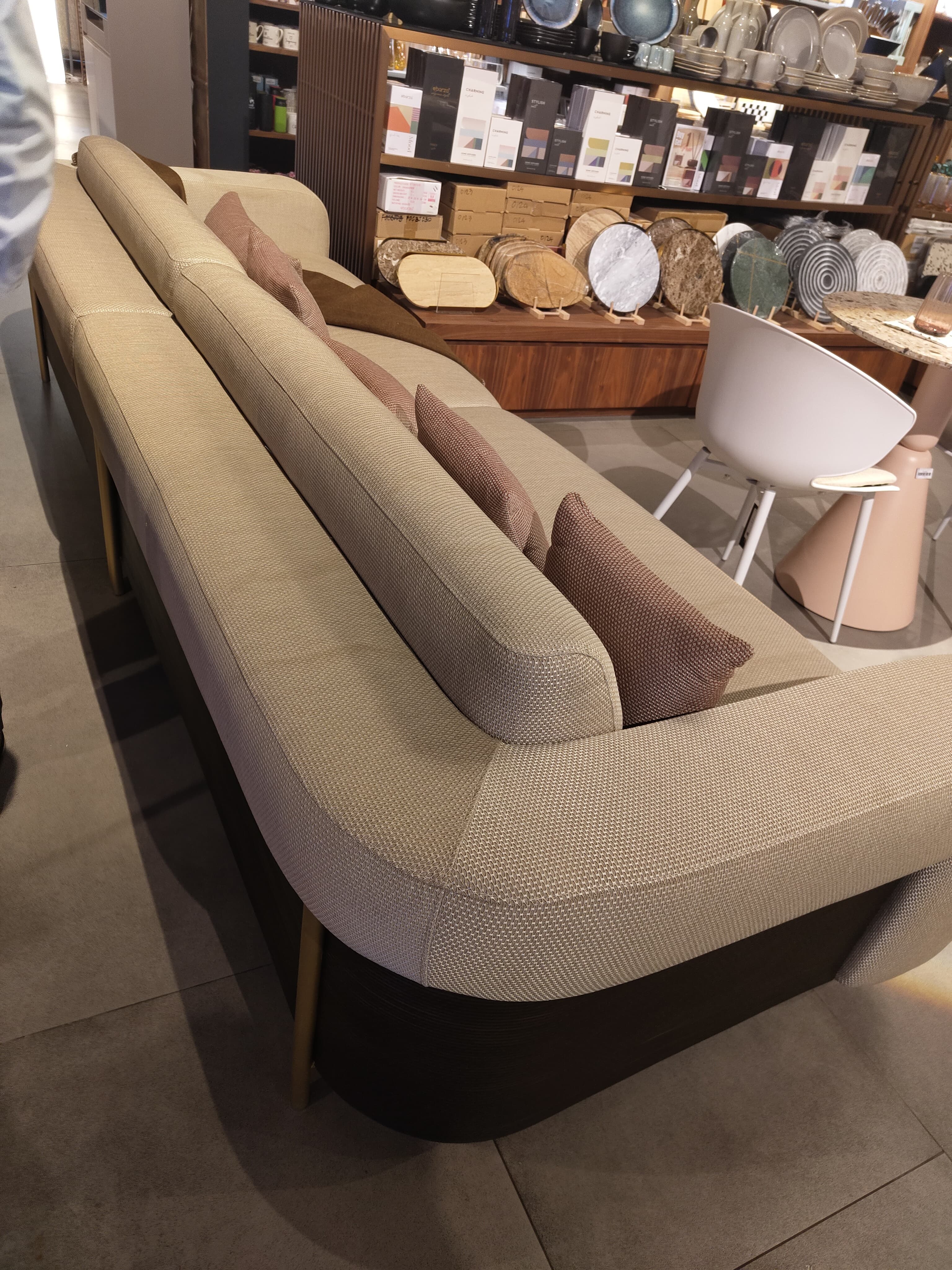 Display Item - Vega 4 Seater Sofa 300cm KOLVEGD01YAS - DISPLAY ITEM - ebarza Furniture UAE | Shop Modern Furniture in Abu Dhabi & Dubai - مفروشات ايبازرا في الامارات | تسوق اثاث عصري وديكورات مميزة في دبي وابوظبي