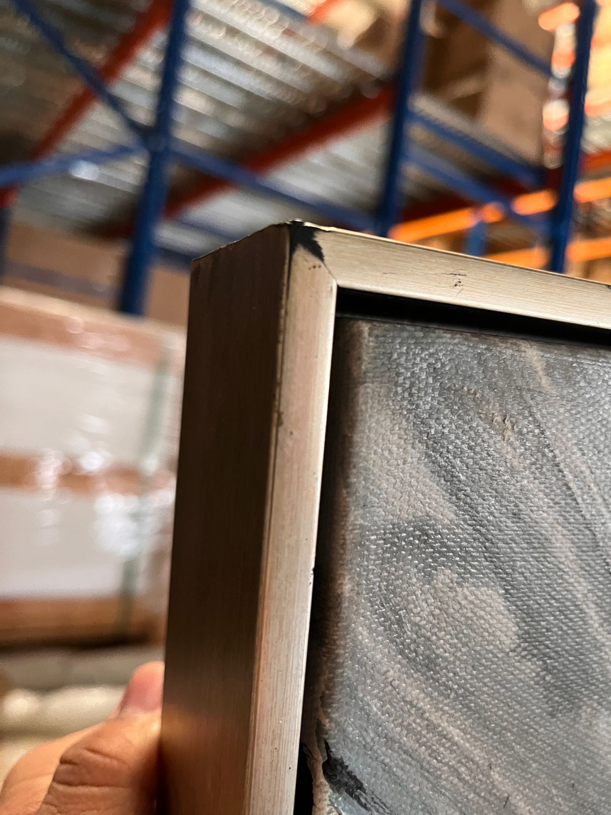 AS IS - Iced Flame Hand Painted Art Painting With Frame 160X80 Cm Soap0107 - DISPLAY ITEM - ebarza Furniture UAE | Shop Modern Furniture in Abu Dhabi & Dubai - مفروشات ايبازرا في الامارات | تسوق اثاث عصري وديكورات مميزة في دبي وابوظبي