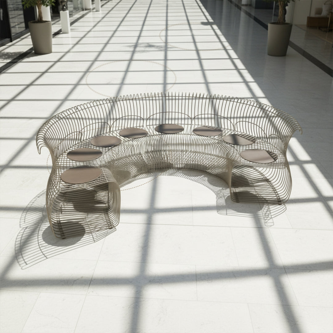 Wire Light Brown With Cushion Chair MC-252A-Light Brown - Chairs - ebarza Furniture UAE | Shop Modern Furniture in Abu Dhabi & Dubai - مفروشات ايبازرا في الامارات | تسوق اثاث عصري وديكورات مميزة في دبي وابوظبي