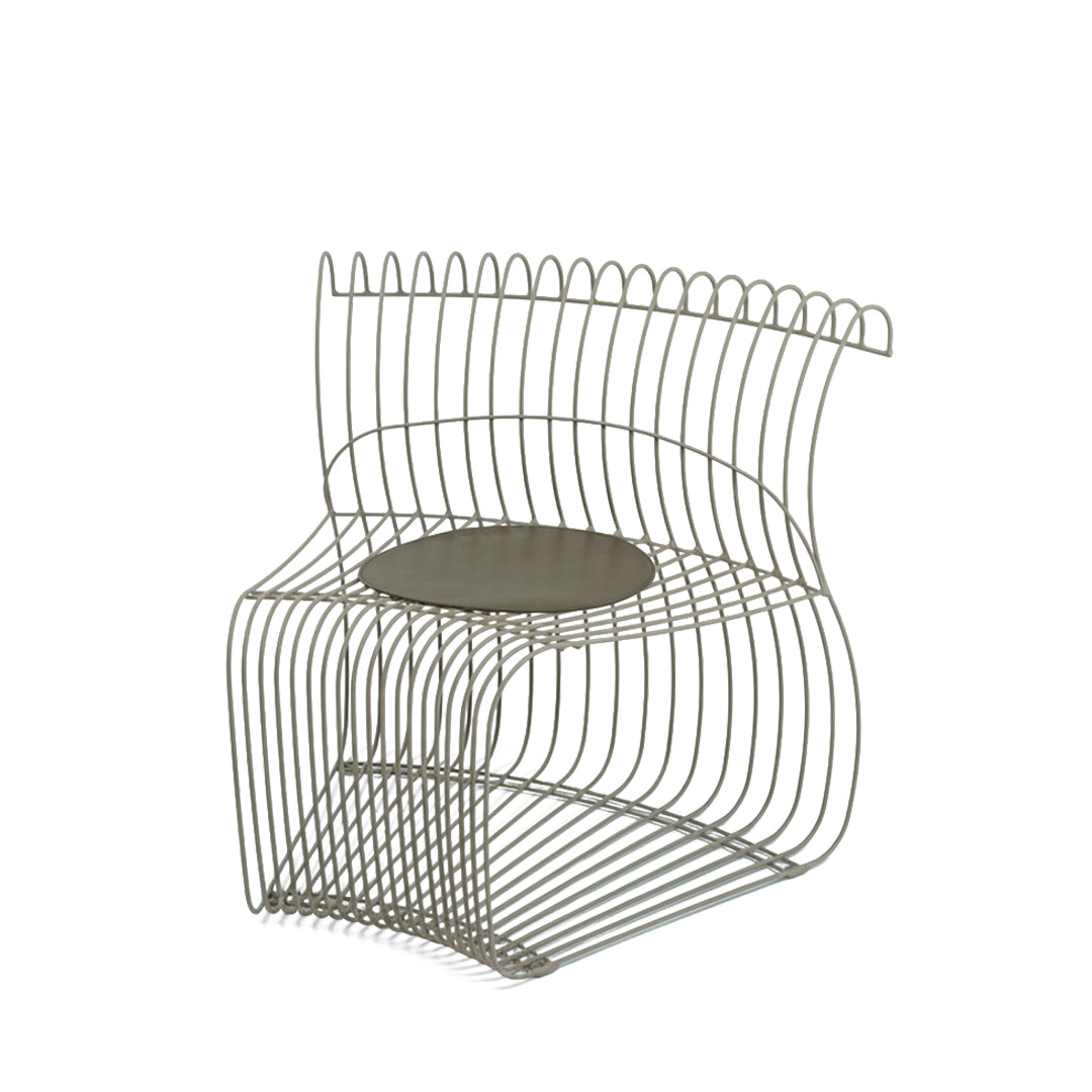 Wire Light Brown With Cushion Chair MC-252A-Light Brown - Chairs - ebarza Furniture UAE | Shop Modern Furniture in Abu Dhabi & Dubai - مفروشات ايبازرا في الامارات | تسوق اثاث عصري وديكورات مميزة في دبي وابوظبي