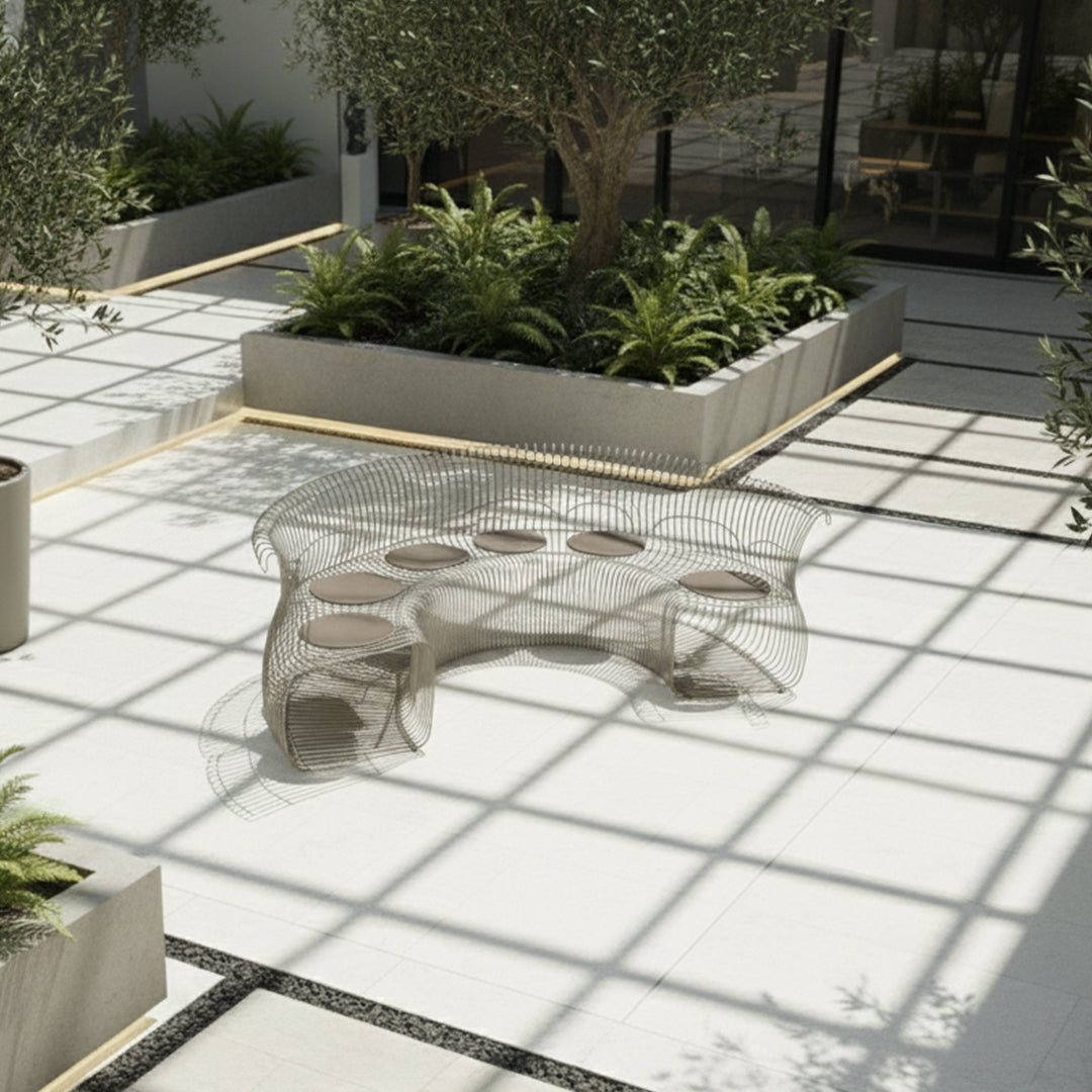 Wire Light Brown With Cushion Chair MC-252A-Light Brown - Chairs - ebarza Furniture UAE | Shop Modern Furniture in Abu Dhabi & Dubai - مفروشات ايبازرا في الامارات | تسوق اثاث عصري وديكورات مميزة في دبي وابوظبي