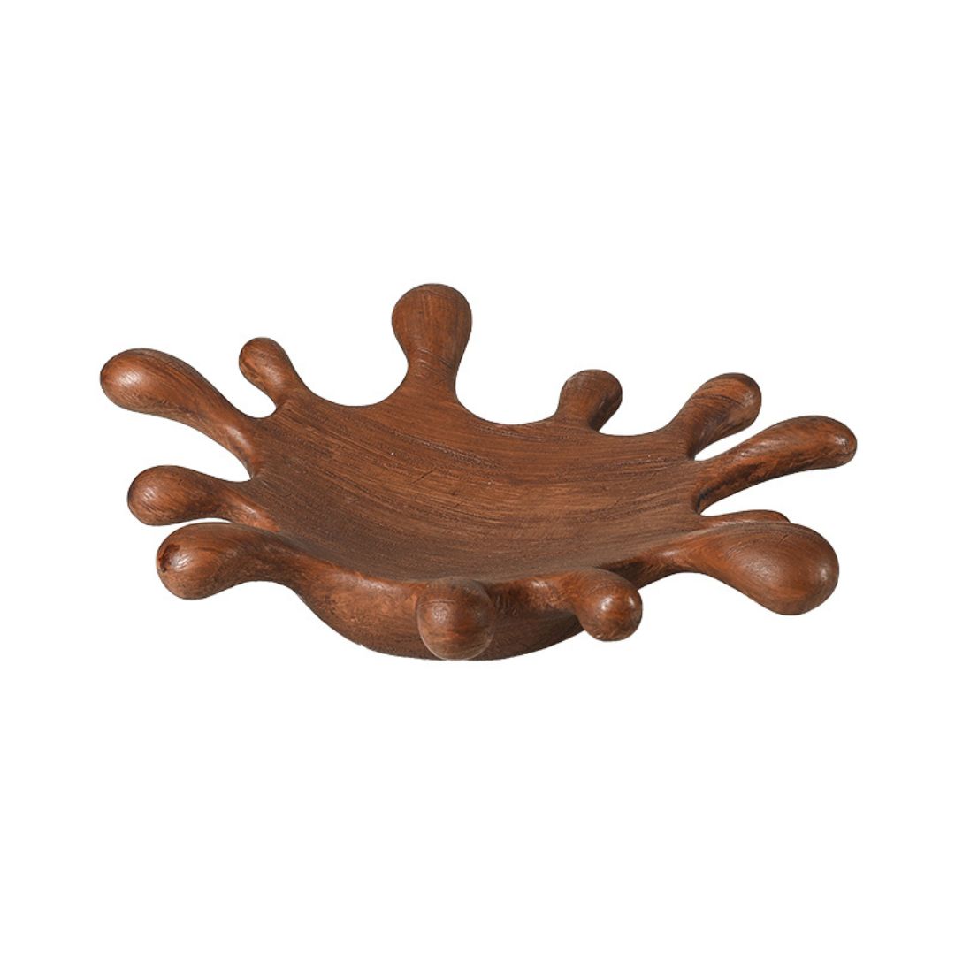 Wooden water droplets tray by BEACON, featuring a natural wood finish and sleek rectangular design for decorative or functional use.