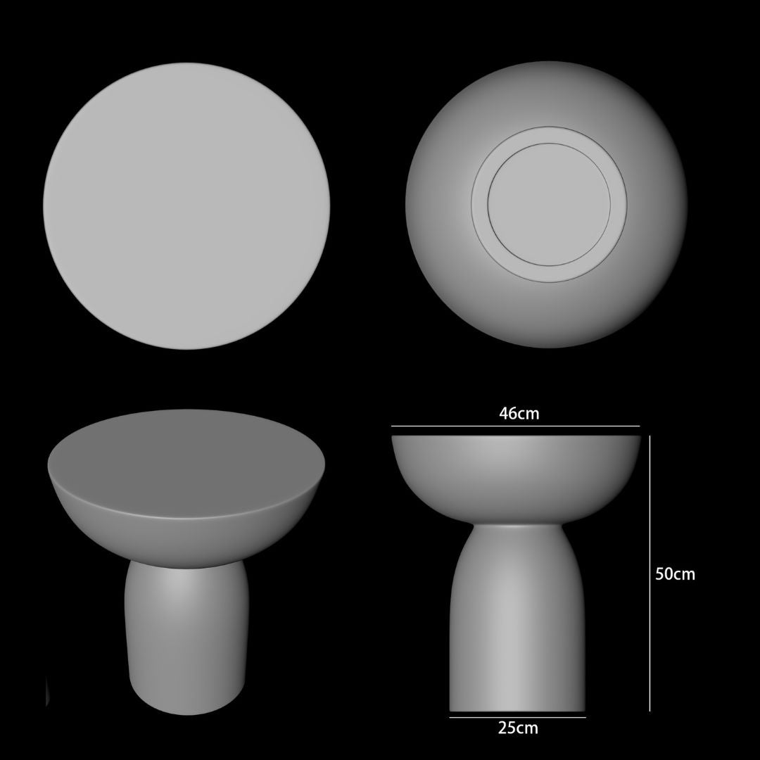 Tablo Coffee/Side Table -ZS250101 - Side Tables - ebarza Furniture UAE | Shop Modern Furniture in Abu Dhabi & Dubai - مفروشات ايبازرا في الامارات | تسوق اثاث عصري وديكورات مميزة في دبي وابوظبي