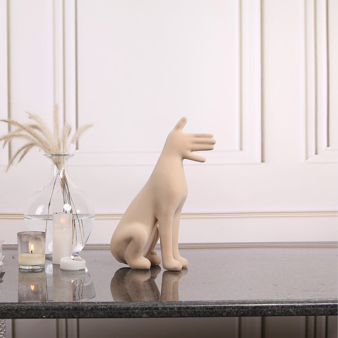 Abstract Friendly Dog Sculpture KA3152A - Home Decor Figurines - ebarza Furniture UAE | Shop Modern Furniture in Abu Dhabi & Dubai - مفروشات ايبازرا في الامارات | تسوق اثاث عصري وديكورات مميزة في دبي وابوظبي
