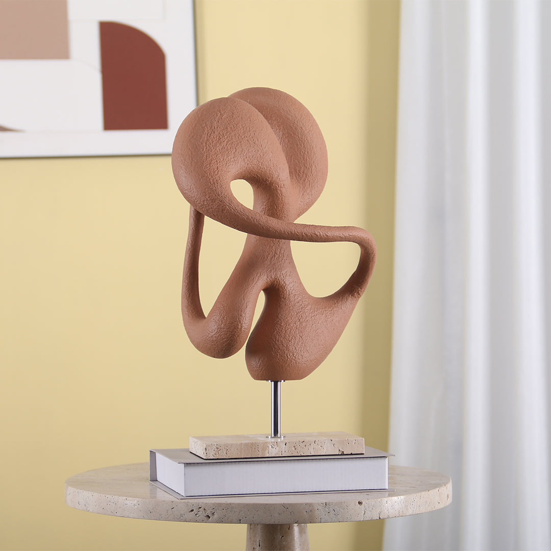 Abstract BEACON home decor sculpture KA3099A, modern decorative figurine with smooth, flowing curves for contemporary interior design.