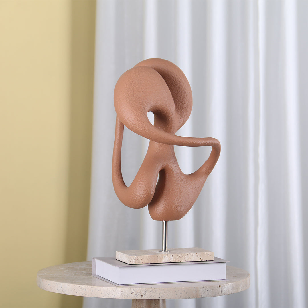 Abstract BEACON home decor sculpture KA3099A, modern figurine with artistic, flowing design suitable for contemporary interior decor.
