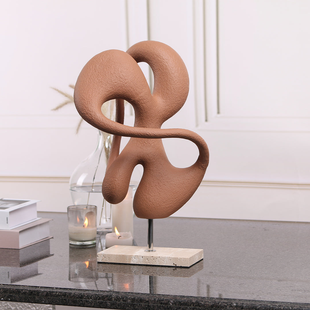 Abstract Sculpture KA3099A - Home Decor Figurines - ebarza Furniture UAE | Shop Modern Furniture in Abu Dhabi & Dubai - مفروشات ايبازرا في الامارات | تسوق اثاث عصري وديكورات مميزة في دبي وابوظبي