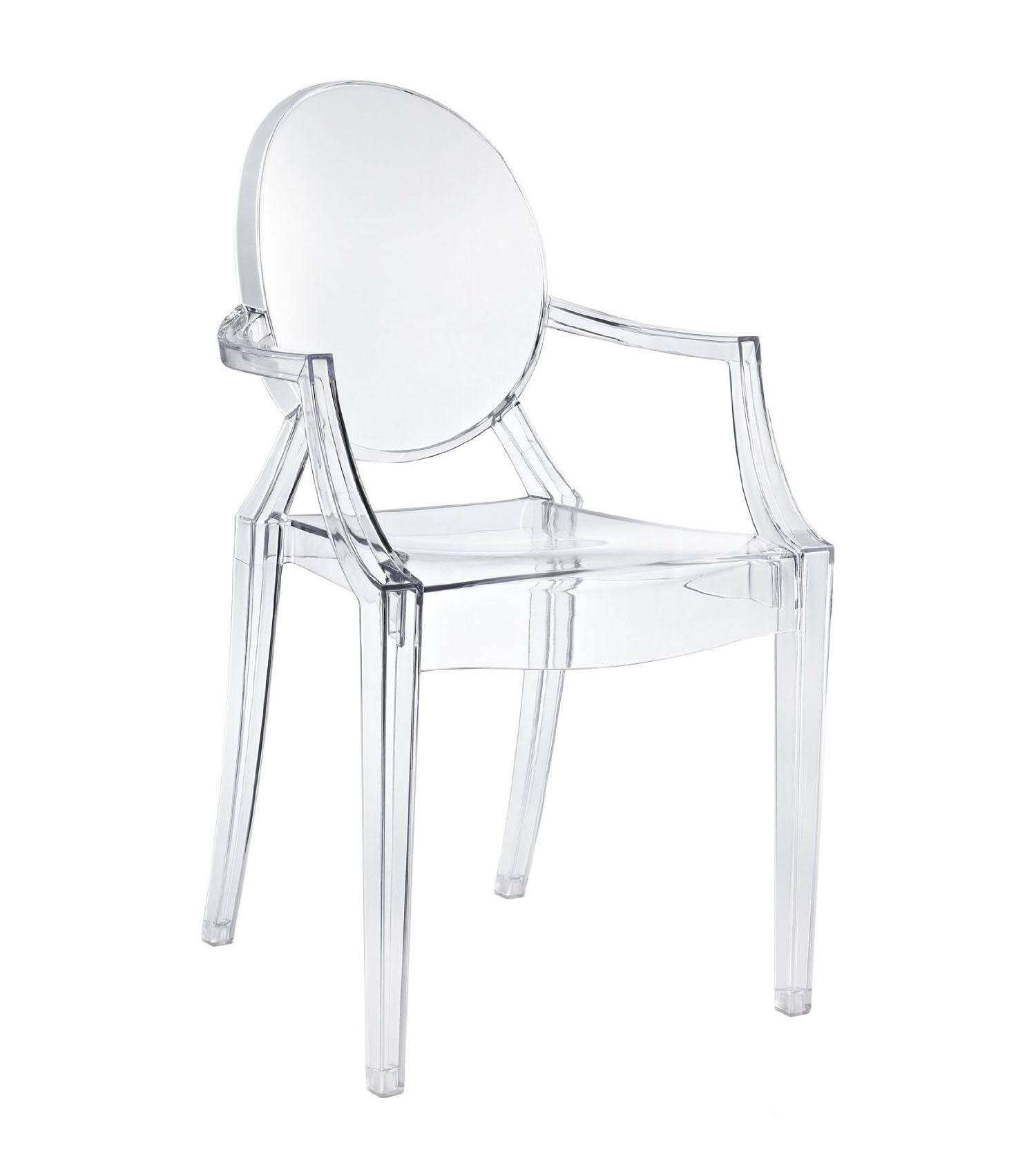 Ebarza Acrylic kristal clear arm Chair KGT0004-PC-099