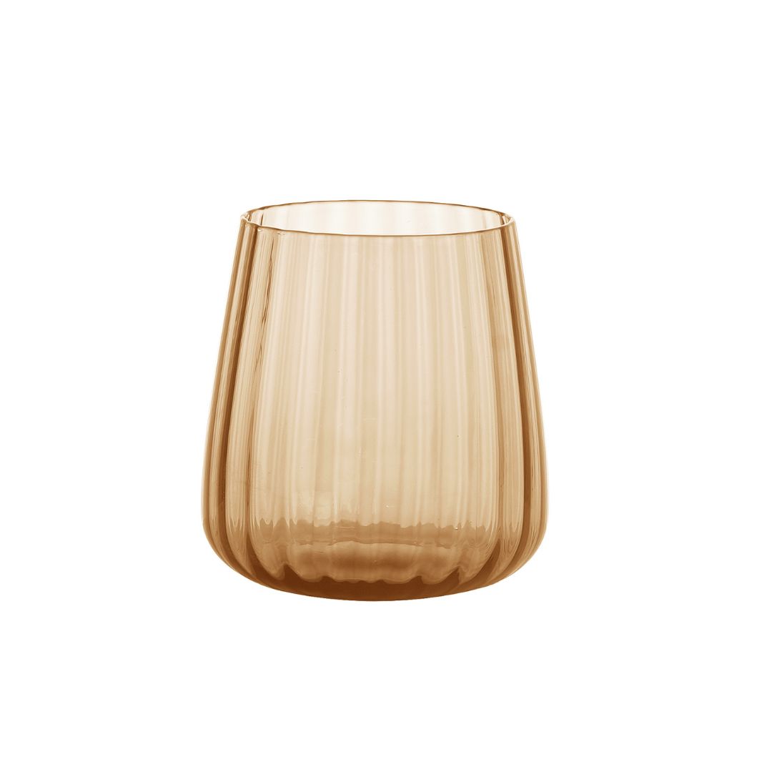 Amber Drinking Glass 370ml 23F040E2 - Drinkware - ebarza Furniture UAE | Shop Modern Furniture in Abu Dhabi & Dubai - مفروشات ايبازرا في الامارات | تسوق اثاث عصري وديكورات مميزة في دبي وابوظبي