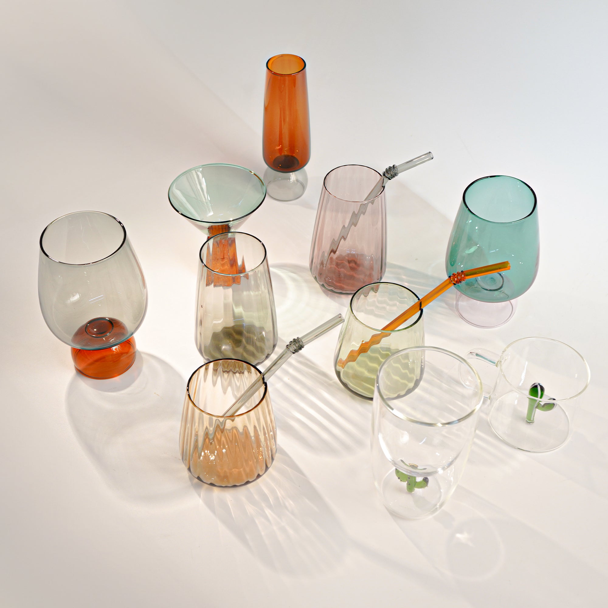 Amber Drinking Glass 370ml 23F040E2 - Drinkware - ebarza Furniture UAE | Shop Modern Furniture in Abu Dhabi & Dubai - مفروشات ايبازرا في الامارات | تسوق اثاث عصري وديكورات مميزة في دبي وابوظبي