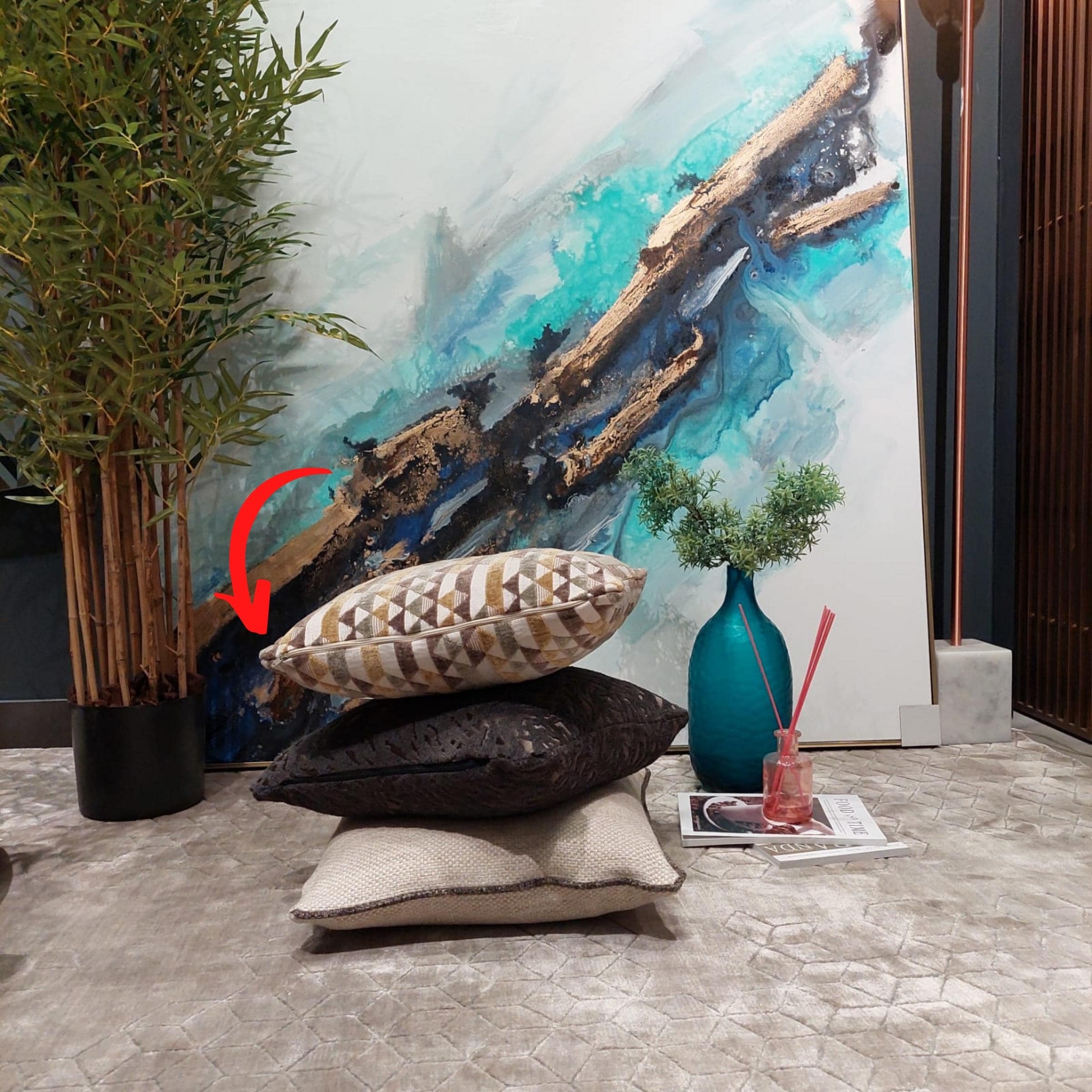 Amoret Cushion Cover 45X45 Cm Amoret-98 - Cushions - ebarza Furniture UAE | Shop Modern Furniture in Abu Dhabi & Dubai - مفروشات ايبازرا في الامارات | تسوق اثاث عصري وديكورات مميزة في دبي وابوظبي