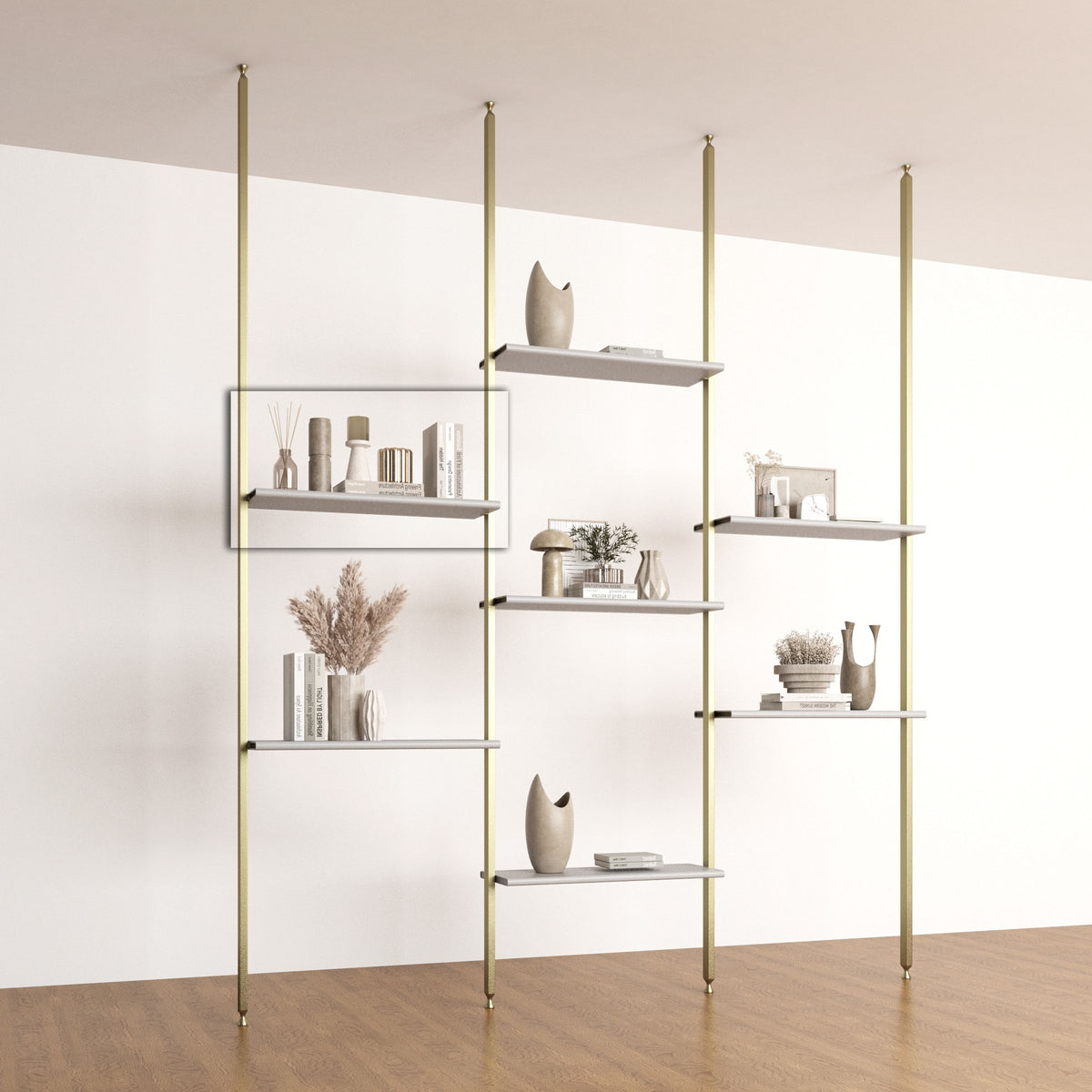 Antik Closet/Cabinet SADDLE LEATHER+MDF SHELF 100X50cm-Biege - Cabinets - ebarza Furniture UAE | Shop Modern Furniture in Abu Dhabi & Dubai - مفروشات ايبازرا في الامارات | تسوق اثاث عصري وديكورات مميزة في دبي وابوظبي