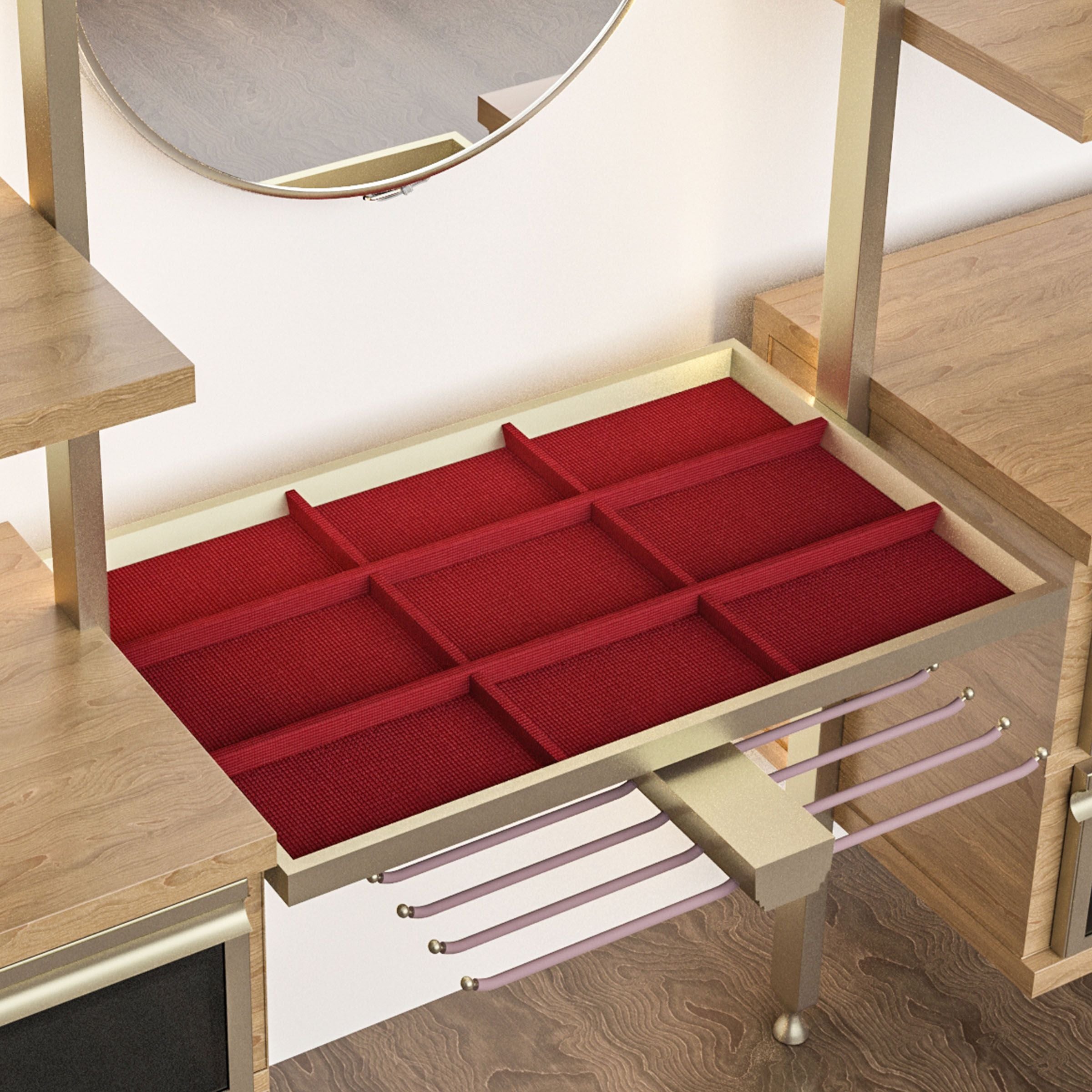 Antik Closet/Cabinet TROUSER RACK SLIDERS JEWELLERY SET unit 75cm ANTIK COLOR - Cabinets - ebarza Furniture UAE | Shop Modern Furniture in Abu Dhabi & Dubai - مفروشات ايبازرا في الامارات | تسوق اثاث عصري وديكورات مميزة في دبي وابوظبي