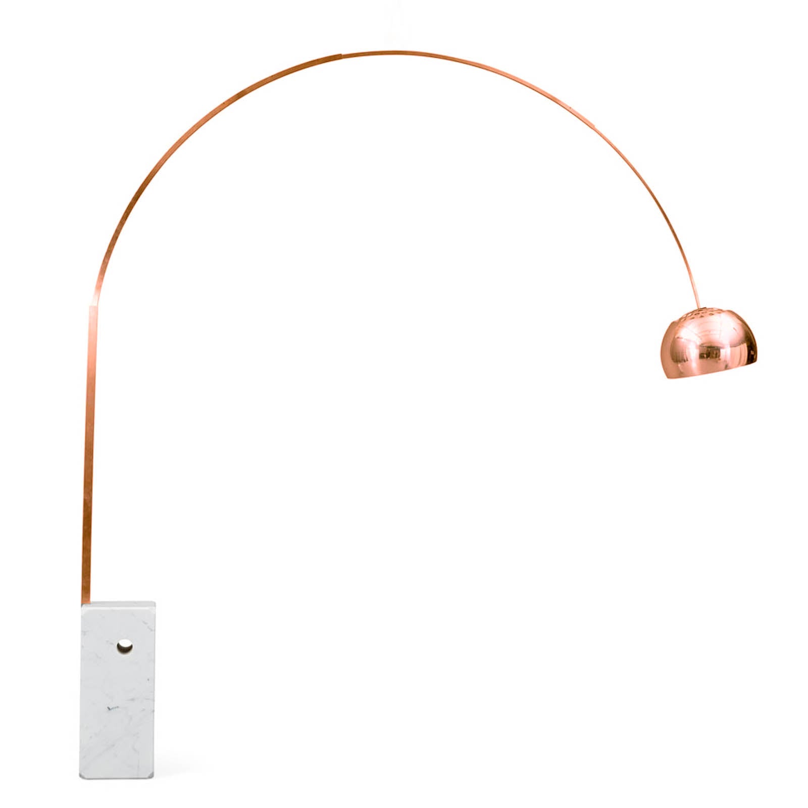 Arc Lamp With Natural Marble Base Bp0078-Rg - Floor Lamps - ebarza Furniture UAE | Shop Modern Furniture in Abu Dhabi & Dubai - مفروشات ايبازرا في الامارات | تسوق اثاث عصري وديكورات مميزة في دبي وابوظبي