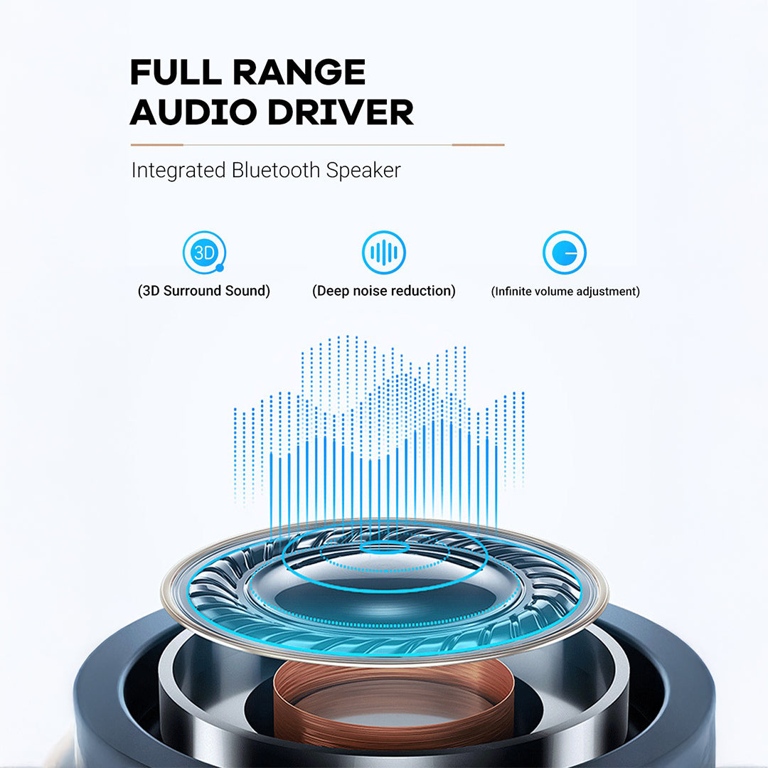 Smart aroma diffuser with built-in speaker by ebarza, features free oud scent oil and covers up to 300m³.