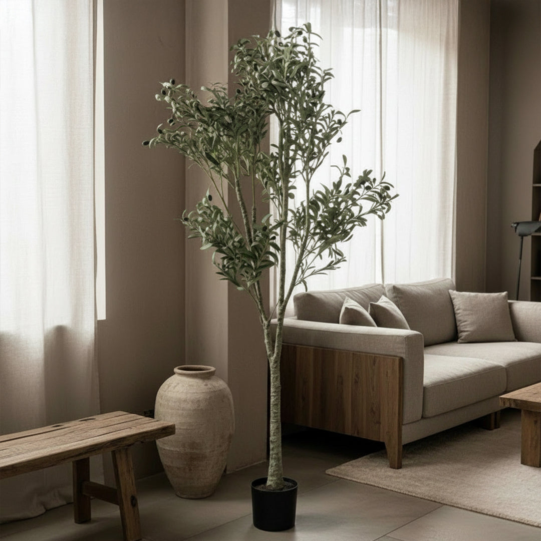 Artificial Olive Tree Olive-2 Tree FHS-Tree02 - Plants - ebarza Furniture UAE | Shop Modern Furniture in Abu Dhabi & Dubai - مفروشات ايبازرا في الامارات | تسوق اثاث عصري وديكورات مميزة في دبي وابوظبي