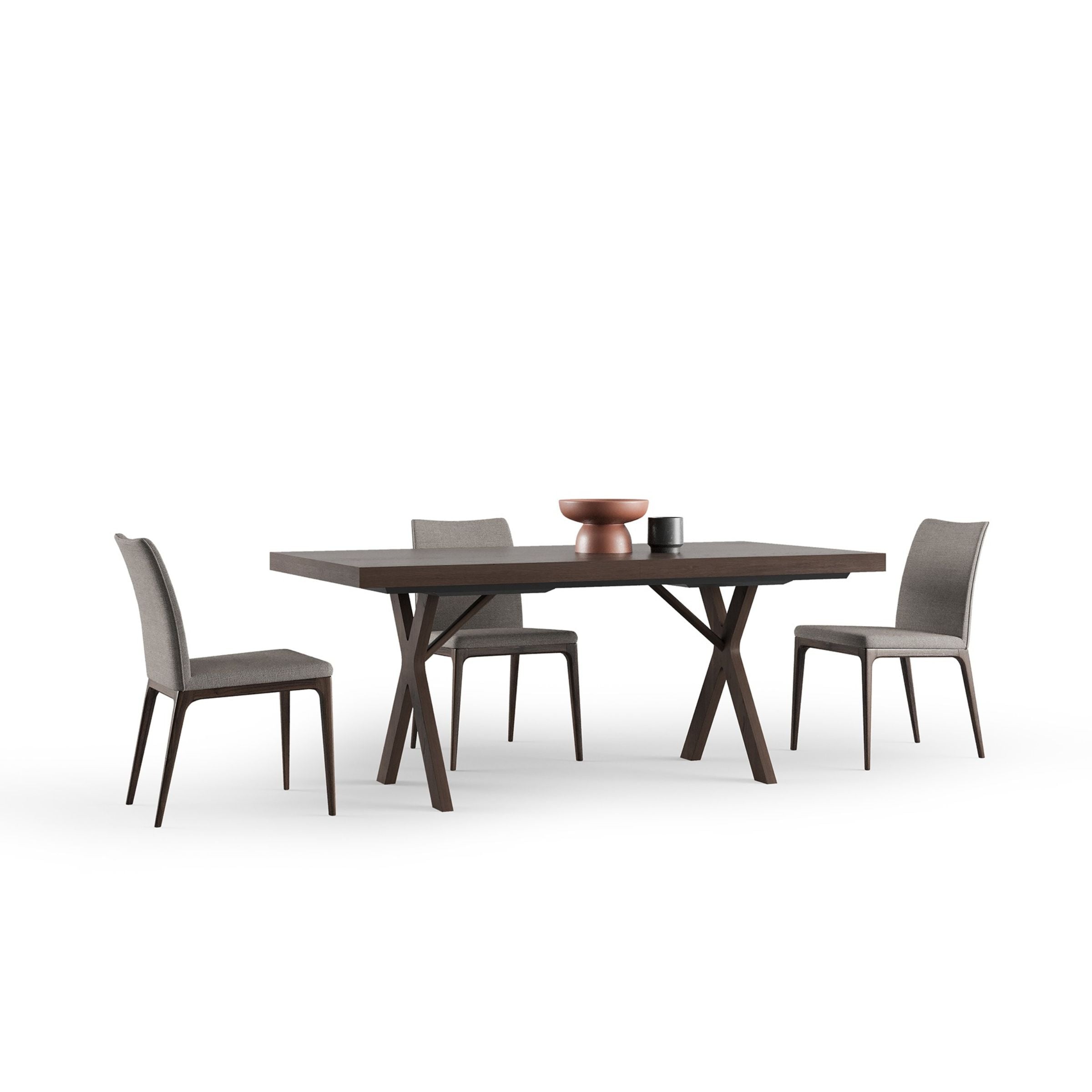 YOL LIVING Alesta Dining Chair with sleek design and wooden legs, ideal for modern dining rooms.