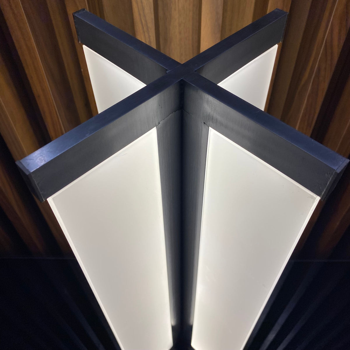 BEACON CY-LTD-1017-CH chrome table lamp displayed on a surface