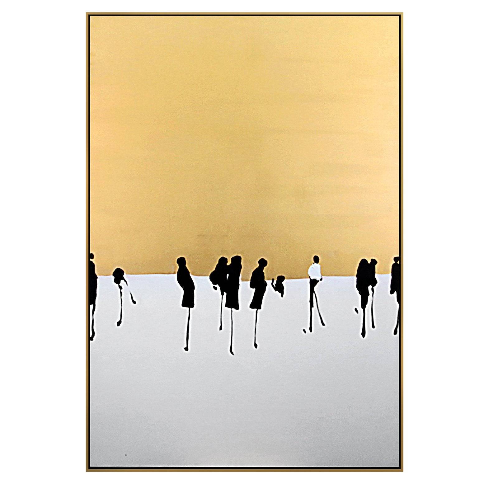 As Is - Golden Sky Handpainted Art Painting With Frame 130X90 Soap0103 - DISPLAY ITEM - ebarza Furniture UAE | Shop Modern Furniture in Abu Dhabi & Dubai - مفروشات ايبازرا في الامارات | تسوق اثاث عصري وديكورات مميزة في دبي وابوظبي