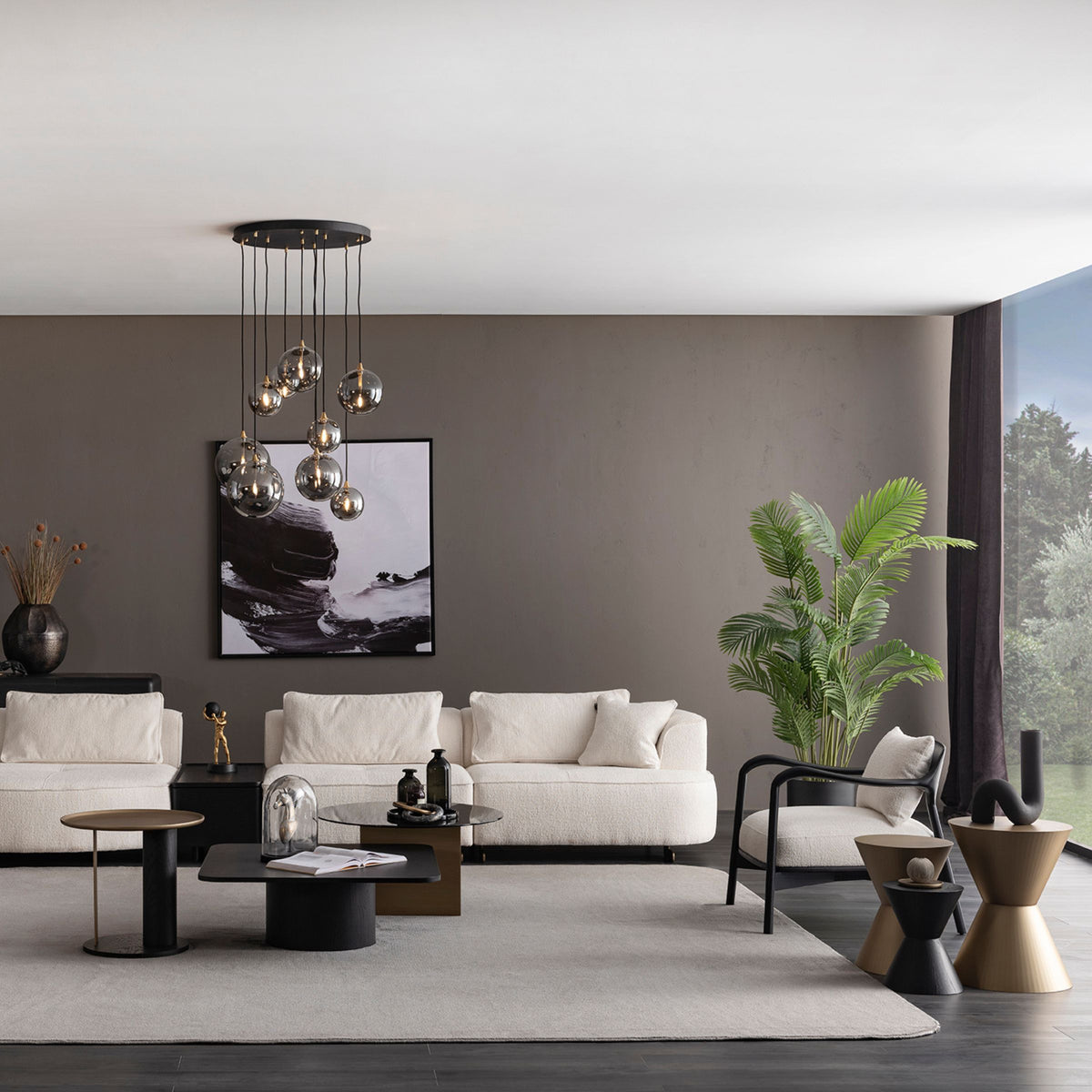 Display image of the AS IS Grande Button Side Table Medium by ORIX, showcasing its modern design and medium size.