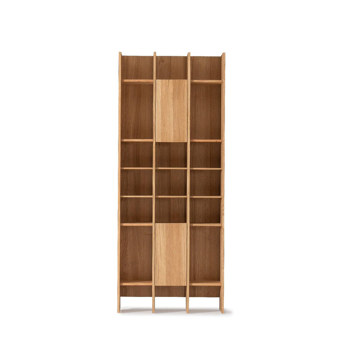 YOL LIVING Hera Wall Unit Bookshelves Triple Module in modern design, featuring open shelves and sleek wood finish.