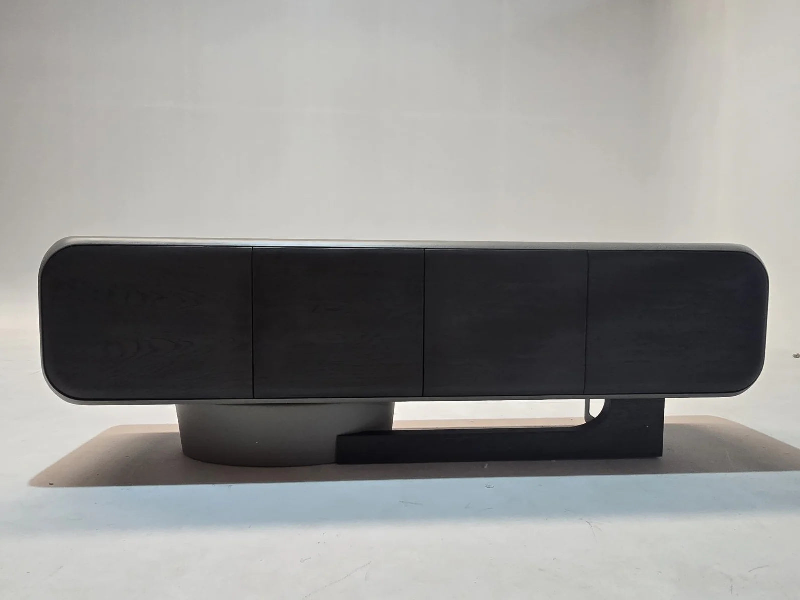 Display image of Sardunya Moon sideboard/console in as-is condition, showcasing its modern design and wooden finish.