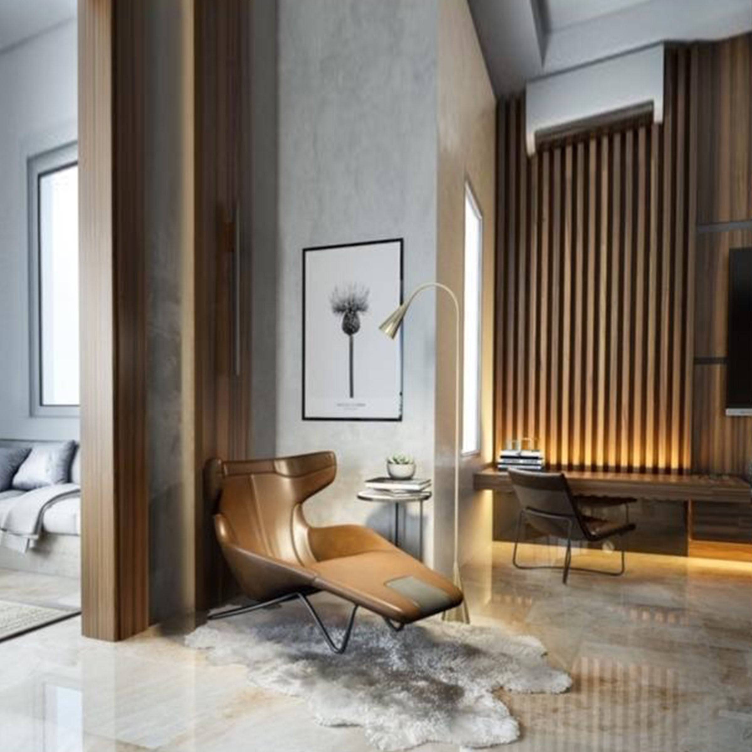 As Is Relax Lounge Chair Lc035-Br - Lounge Chair - ebarza Furniture UAE | Shop Modern Furniture in Abu Dhabi & Dubai - مفروشات ايبازرا في الامارات | تسوق اثاث عصري وديكورات مميزة في دبي وابوظبي