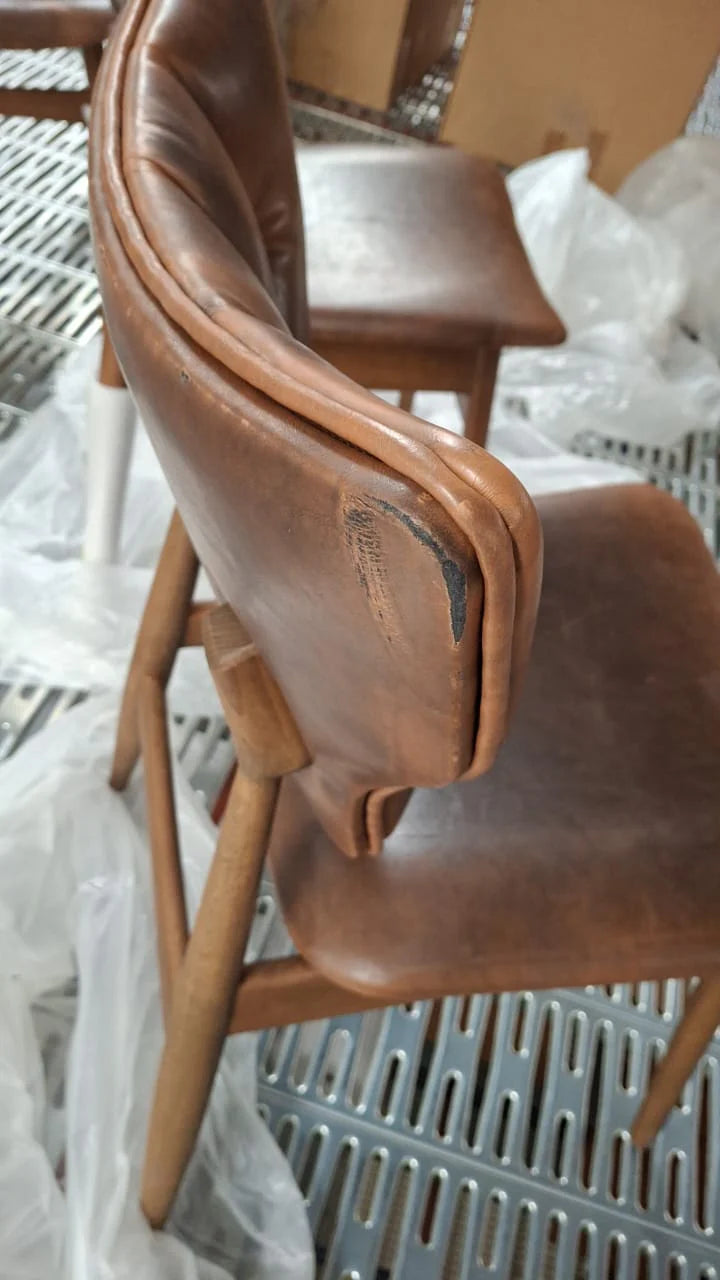 AS IS - Solo Flora Lounge Chair Solo-Vintage Brown - DISPLAY ITEM - ebarza Furniture UAE | Shop Modern Furniture in Abu Dhabi & Dubai - مفروشات ايبازرا في الامارات | تسوق اثاث عصري وديكورات مميزة في دبي وابوظبي