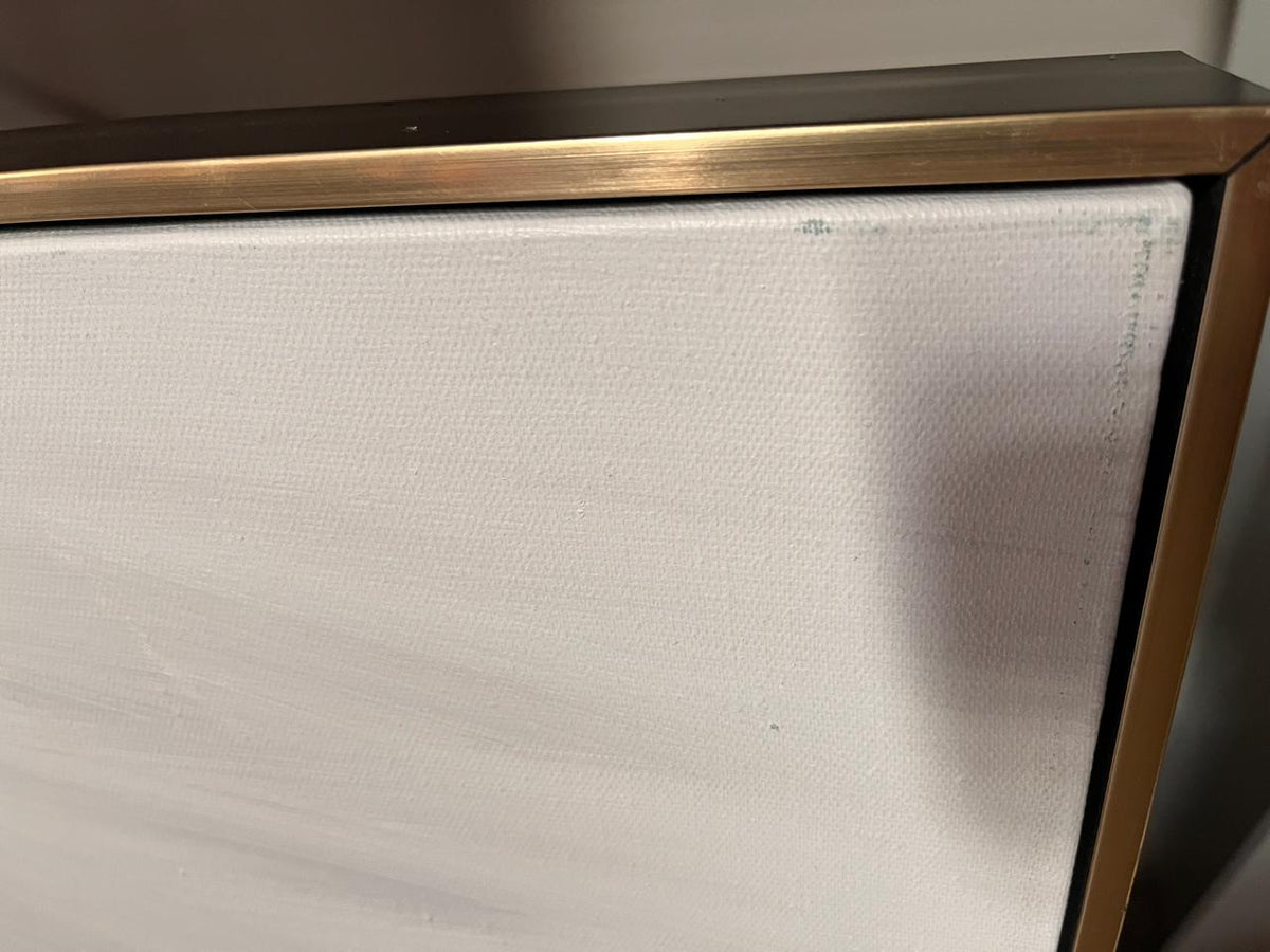Hand-painted Golden Mountain art painting with frame, 180x120 cm, by BEACON, displayed as a decorative wall art piece.