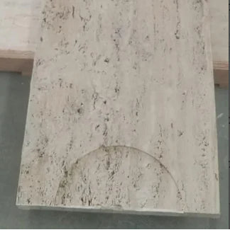 AS IS- Zurich Travertine Console 200cm - DZ463DTS / 463DTS - DISPLAY ITEM - ebarza Furniture UAE | Shop Modern Furniture in Abu Dhabi & Dubai - مفروشات ايبازرا في الامارات | تسوق اثاث عصري وديكورات مميزة في دبي وابوظبي