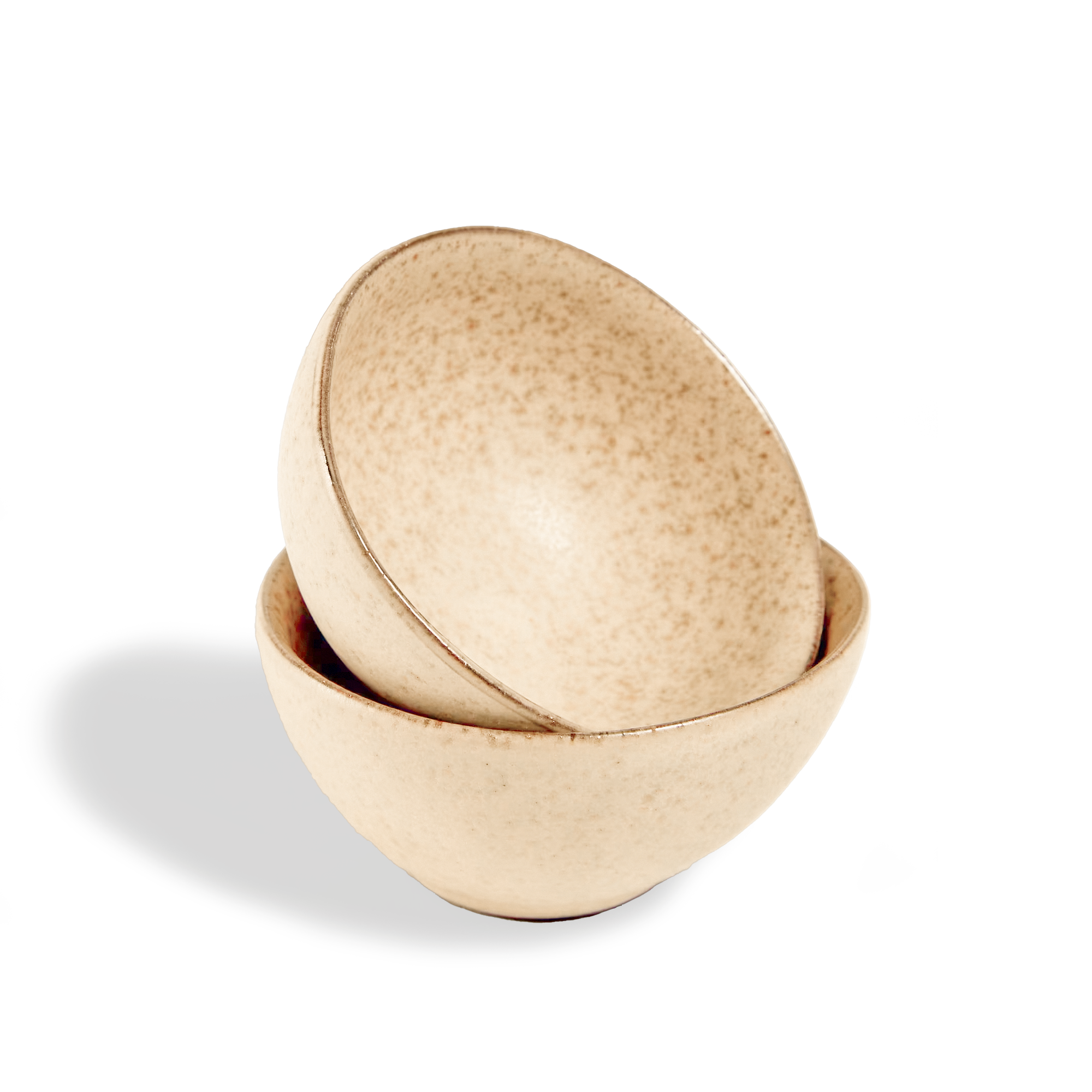 Asian Zen ceramic bowl and tea cup by BEACON, featuring a smooth, minimalist design perfect for tea or serving.