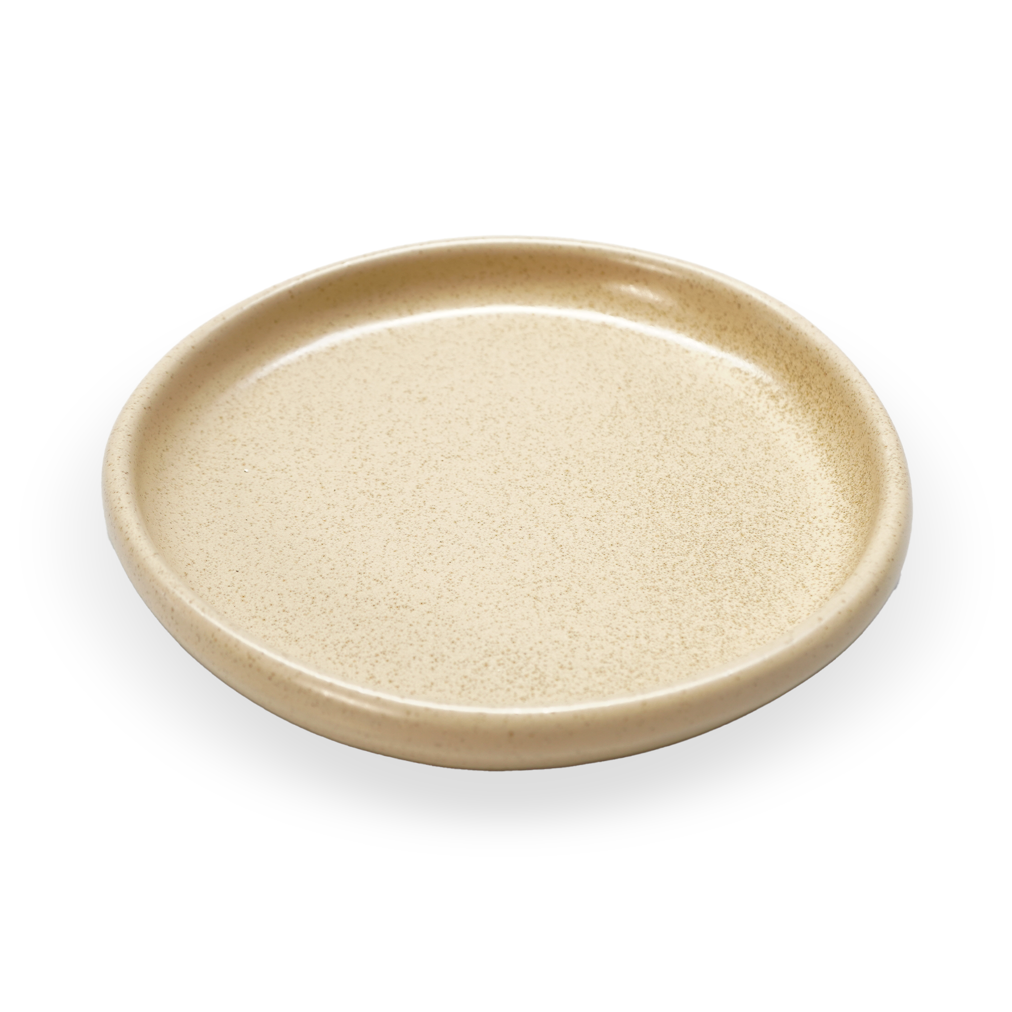 Asian Zen ceramic plate by BEACON, 8-inch round plate with traditional Asian design and smooth glazed finish.