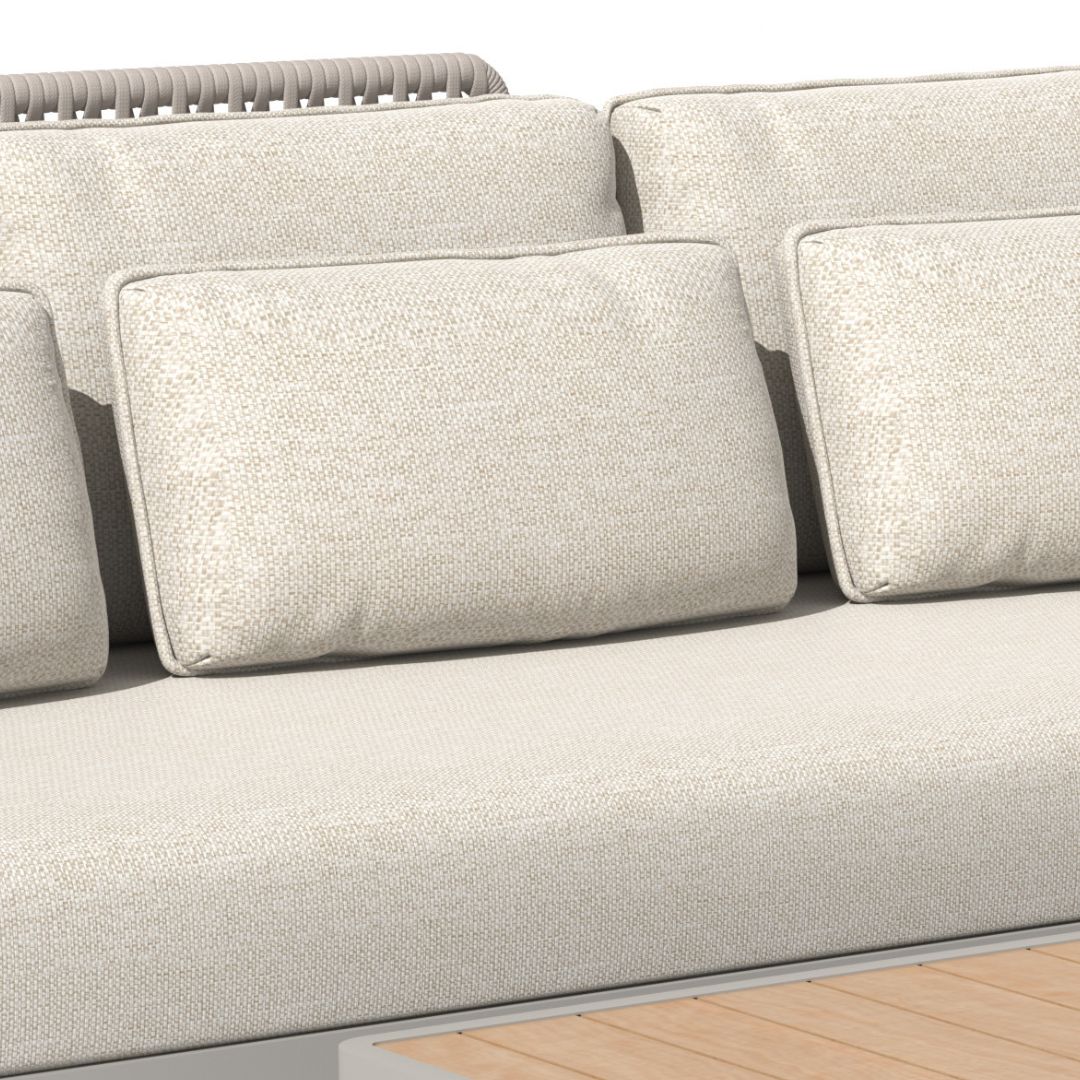 Attal Alu Rope Sofa Set And Center And Side Table SYN-SCST01 - Outdoor Sofas - ebarza Furniture UAE | Shop Modern Furniture in Abu Dhabi & Dubai - مفروشات ايبازرا في الامارات | تسوق اثاث عصري وديكورات مميزة في دبي وابوظبي