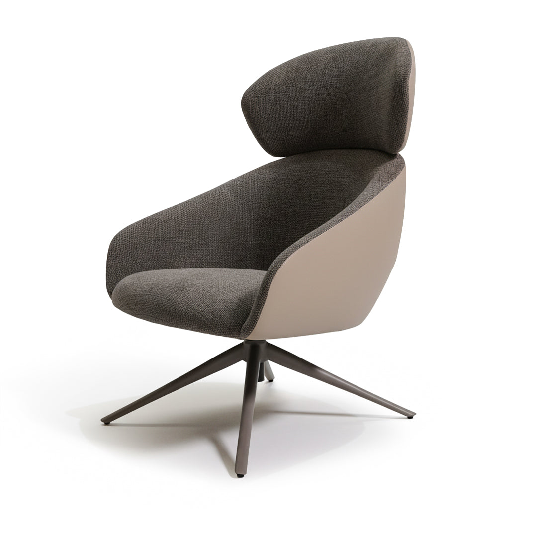 Aureva Lounge Chair -H4SM-2 - Armchairs - ebarza Furniture UAE | Shop Modern Furniture in Abu Dhabi & Dubai - مفروشات ايبازرا في الامارات | تسوق اثاث عصري وديكورات مميزة في دبي وابوظبي