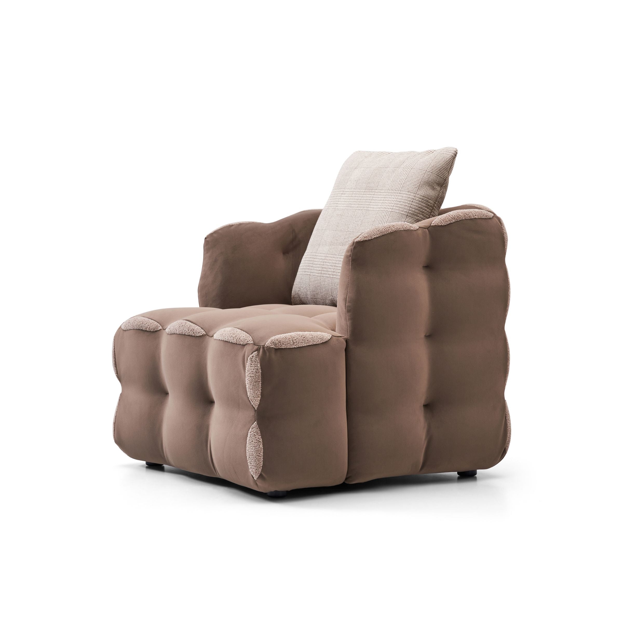 Aurora Steel Frame Armchair LC068 - Armchairs - ebarza Furniture UAE | Shop Modern Furniture in Abu Dhabi & Dubai - مفروشات ايبازرا في الامارات | تسوق اثاث عصري وديكورات مميزة في دبي وابوظبي