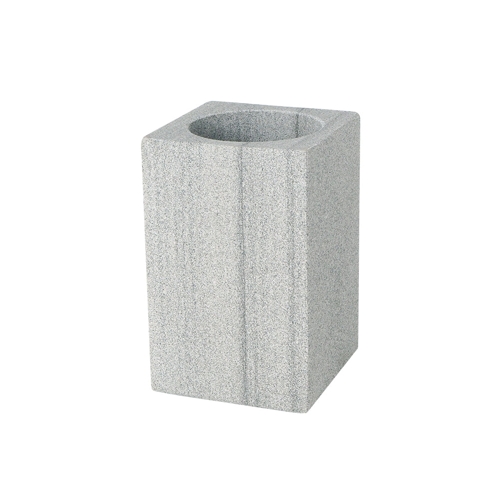 Australian Gray Marble Square Cup SBK893-2 - Bathroom Accessories - ebarza Furniture UAE | Shop Modern Furniture in Abu Dhabi & Dubai - مفروشات ايبازرا في الامارات | تسوق اثاث عصري وديكورات مميزة في دبي وابوظبي