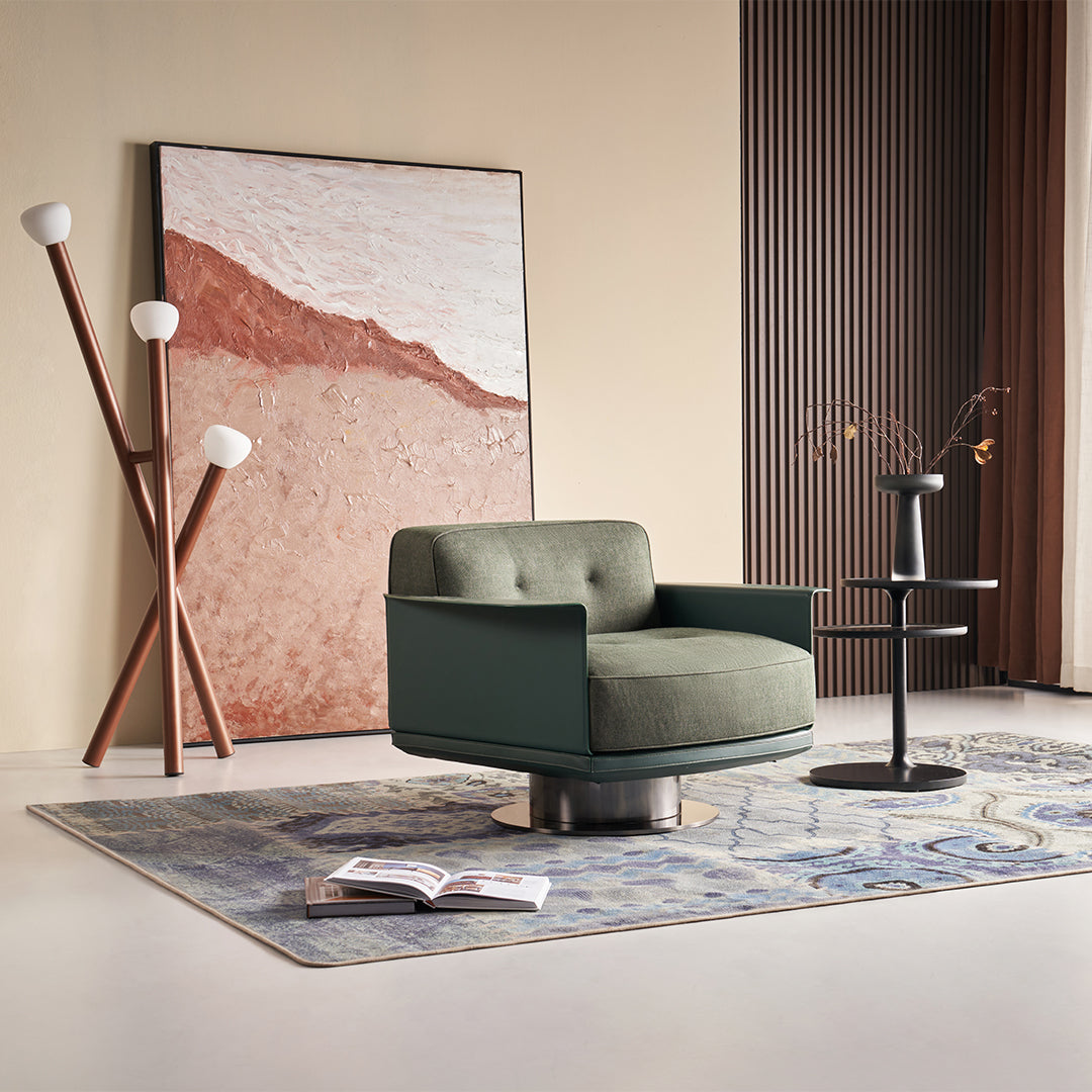 Avenor Armchair LC091- HM-Y312-7Green - Armchairs - ebarza Furniture UAE | Shop Modern Furniture in Abu Dhabi & Dubai - مفروشات ايبازرا في الامارات | تسوق اثاث عصري وديكورات مميزة في دبي وابوظبي