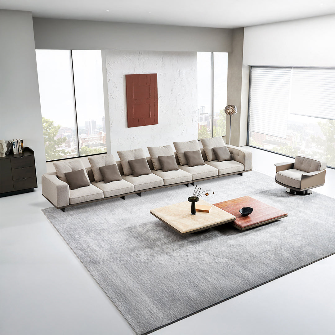 Avenor armless 2-seater sofa by BEACON, modern fabric sofa with clean lines and neutral upholstery, perfect for living rooms.
