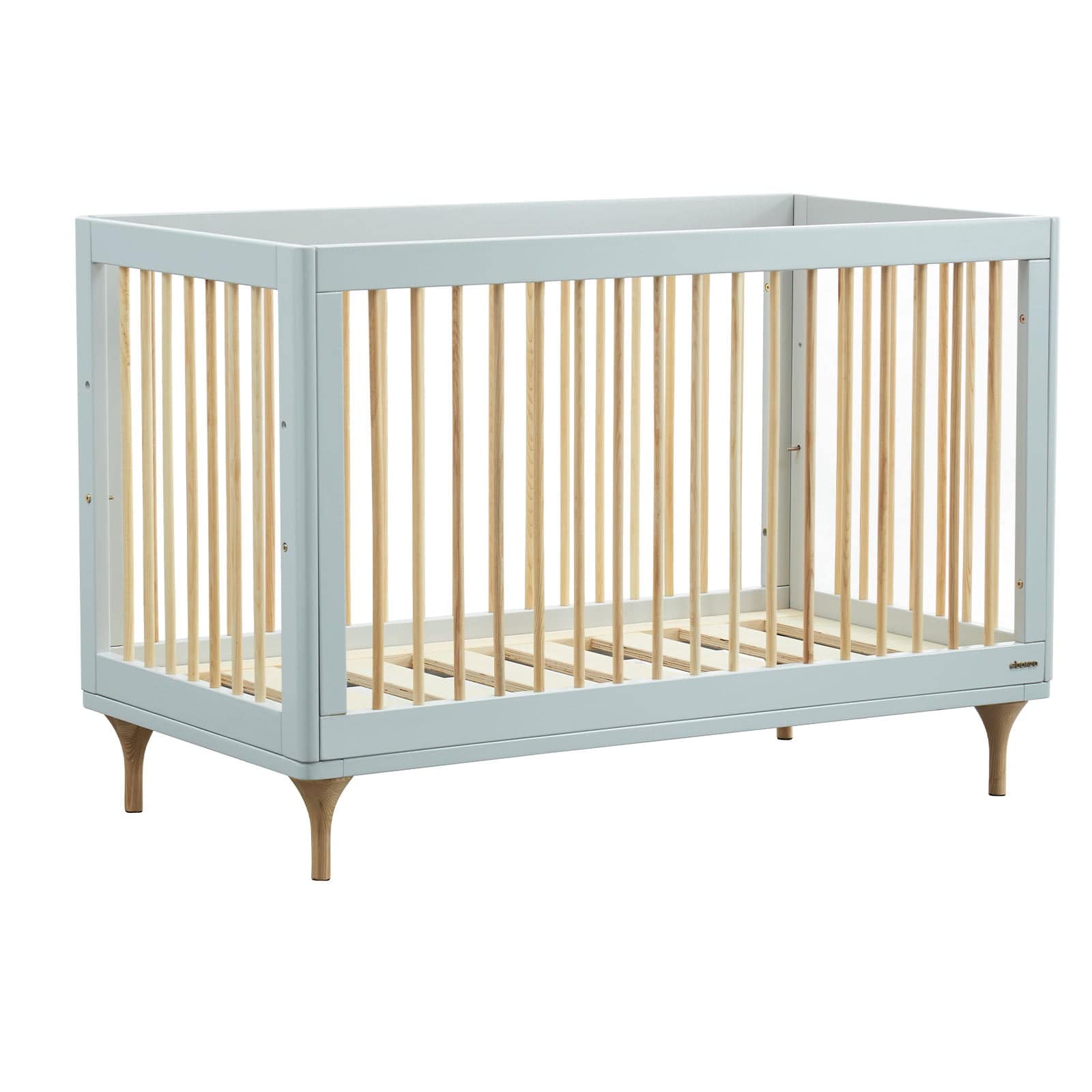 Baby Crib Et-Y003-Wh+Nat -  Cribs | سرير الطفل - ebarza Furniture UAE | Shop Modern Furniture in Abu Dhabi & Dubai - مفروشات ايبازرا في الامارات | تسوق اثاث عصري وديكورات مميزة في دبي وابوظبي
