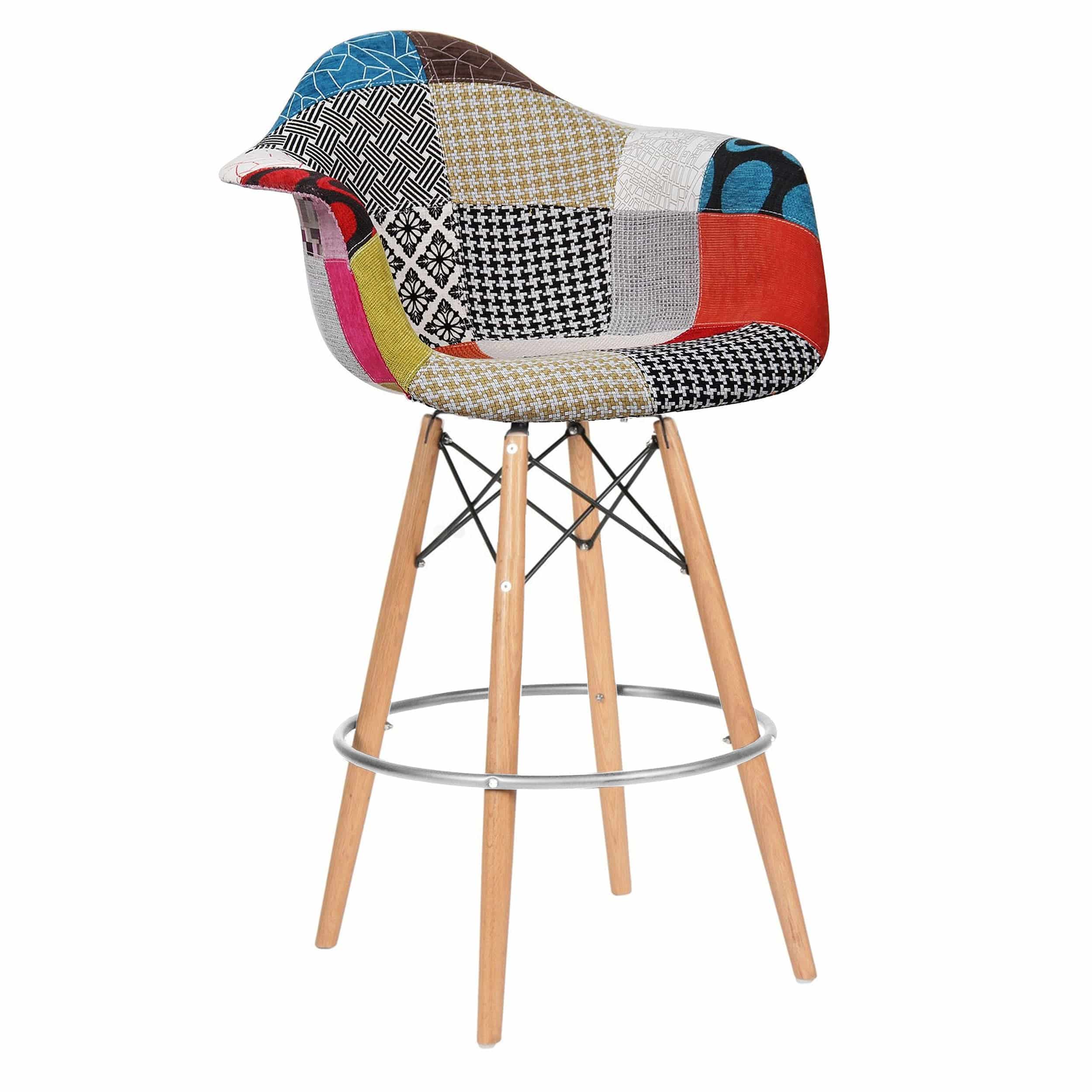 Bar Chair-Fabric- Msb0011F-N - Bar Stools - ebarza Furniture UAE | Shop Modern Furniture in Abu Dhabi & Dubai - مفروشات ايبازرا في الامارات | تسوق اثاث عصري وديكورات مميزة في دبي وابوظبي