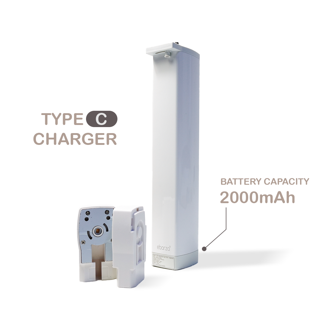 Battery Powered(Smart Curtain Kit) Wave Curtain Motor Battery Powered TB46D-Wave - Curtains Rails - ebarza Furniture UAE | Shop Modern Furniture in Abu Dhabi & Dubai - مفروشات ايبازرا في الامارات | تسوق اثاث عصري وديكورات مميزة في دبي وابوظبي