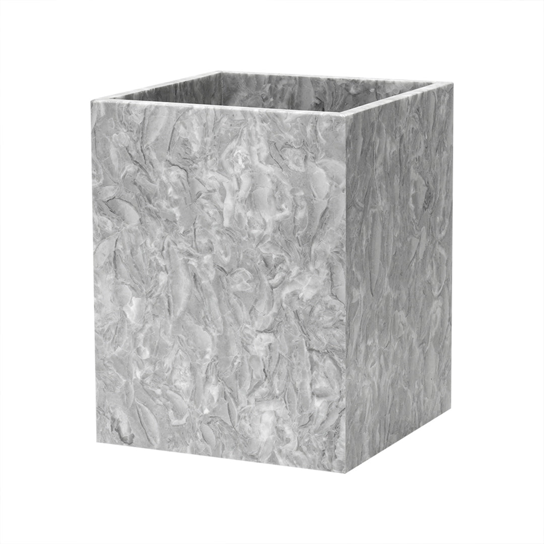 Bawang Flower Marble Garbage Bin SBK892-8 - Bathroom Accessories - ebarza Furniture UAE | Shop Modern Furniture in Abu Dhabi & Dubai - مفروشات ايبازرا في الامارات | تسوق اثاث عصري وديكورات مميزة في دبي وابوظبي