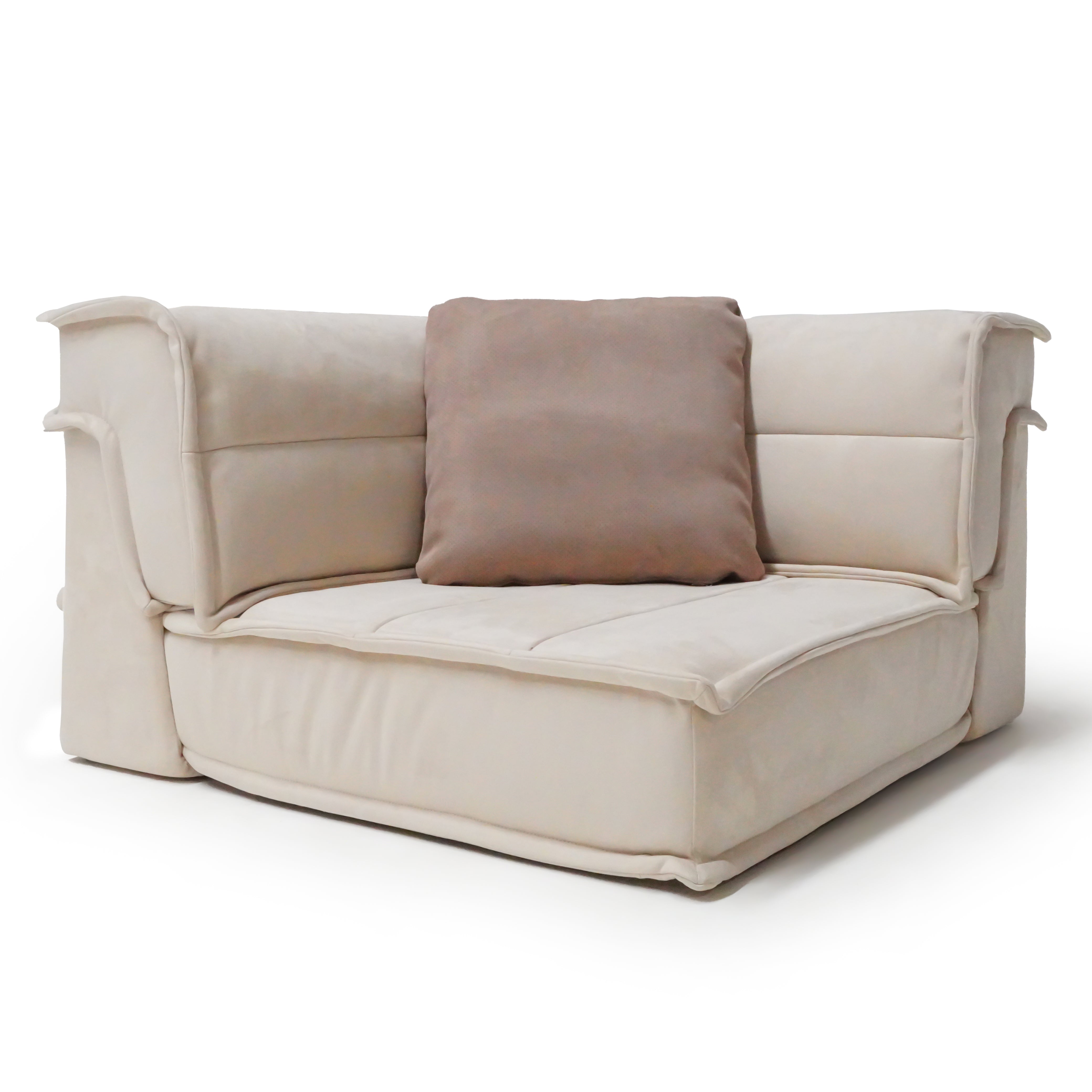 BEACON Baxter Corner Unit SF081-O sofa in a modern living room setting, showcasing the fabric upholstery and corner design.