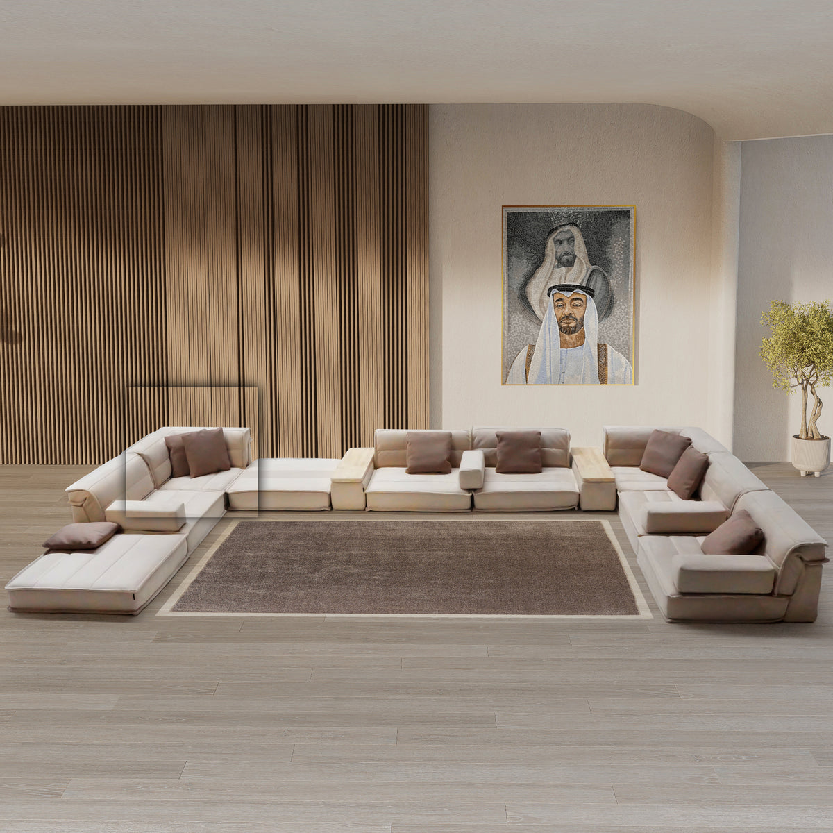 BEACON FEBDG Baxter corner unit sofa SF081-O with plush cushions and modern design, shown in a stylish living room setting.