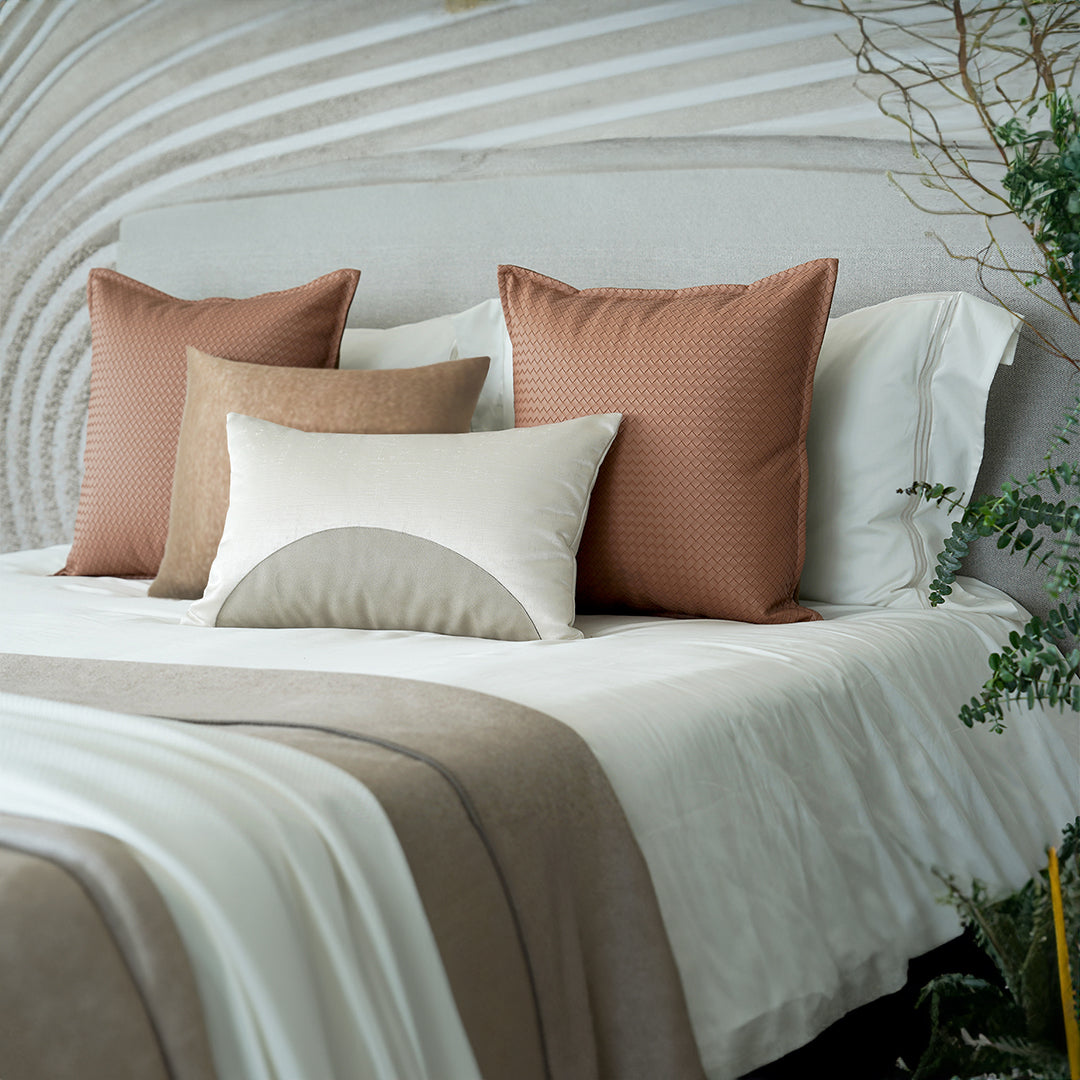 BEACON bedding set EBB042 with matching pillowcases and duvet cover in soft, cozy fabric, perfect for a stylish bedroom.