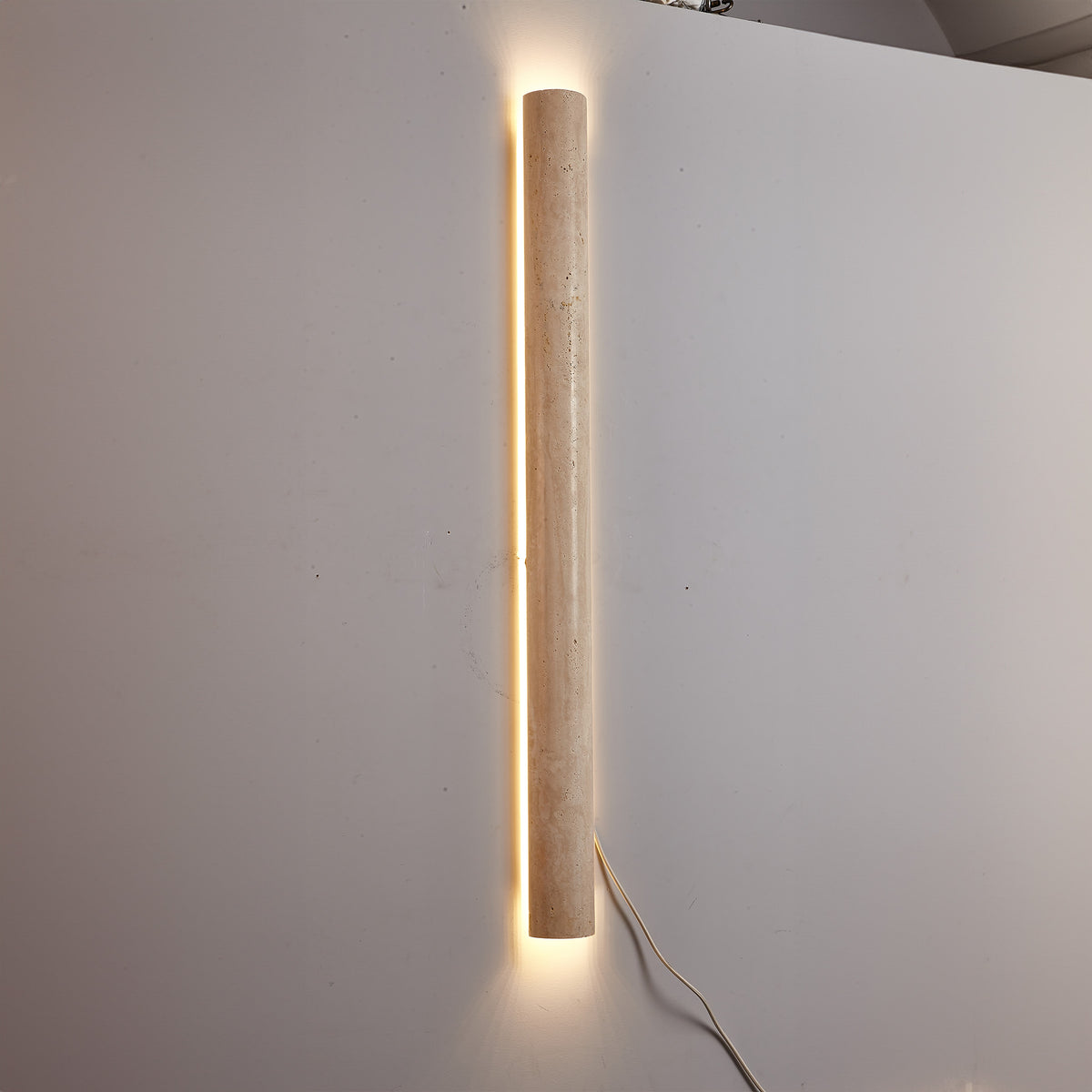 Beige Natural Travertine Marble Wall Lamp 60008-4W - Wall Lamps - ebarza Furniture UAE | Shop Modern Furniture in Abu Dhabi & Dubai - مفروشات ايبازرا في الامارات | تسوق اثاث عصري وديكورات مميزة في دبي وابوظبي